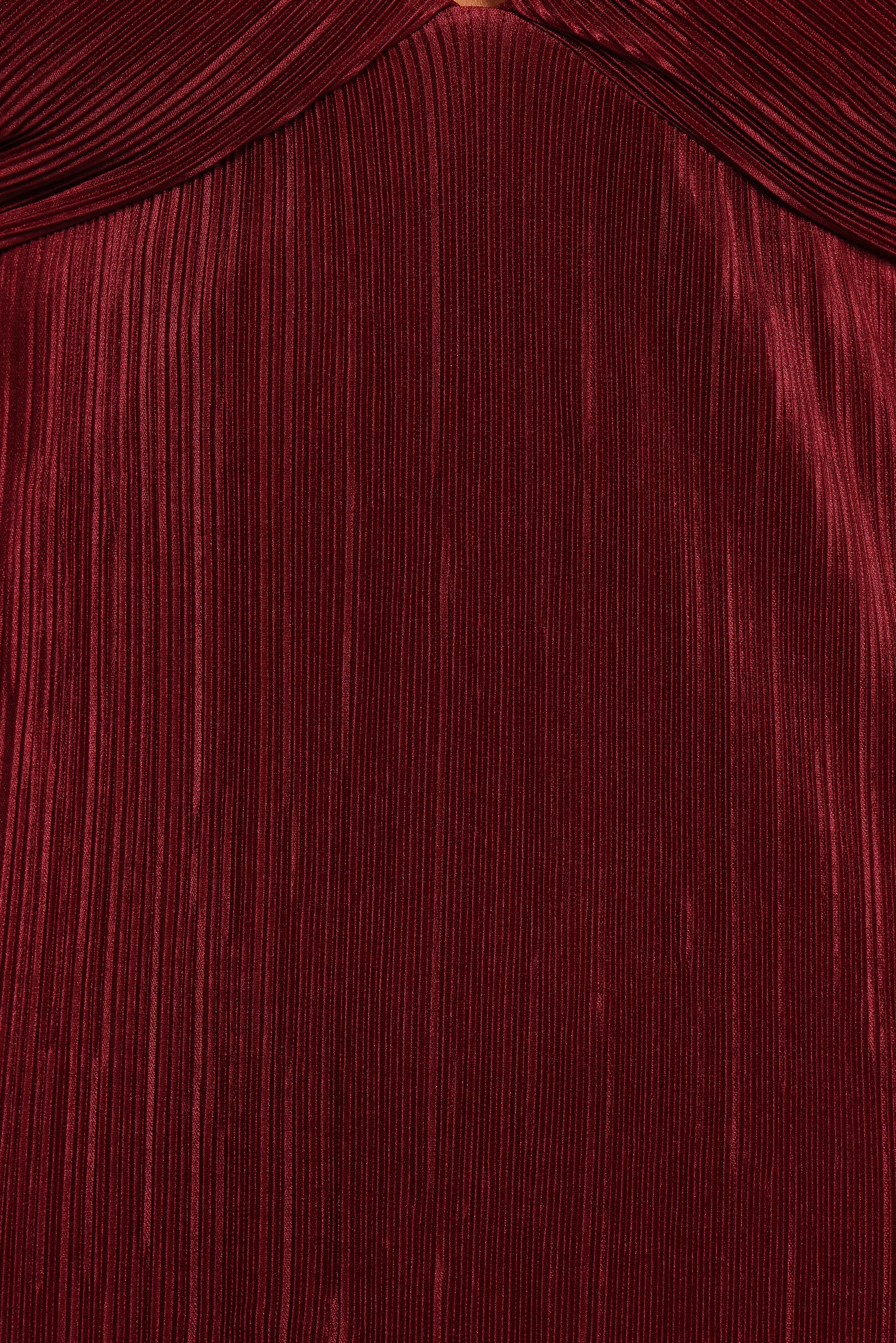 Safi Plisse Maxi Dress - Wine - Image 10