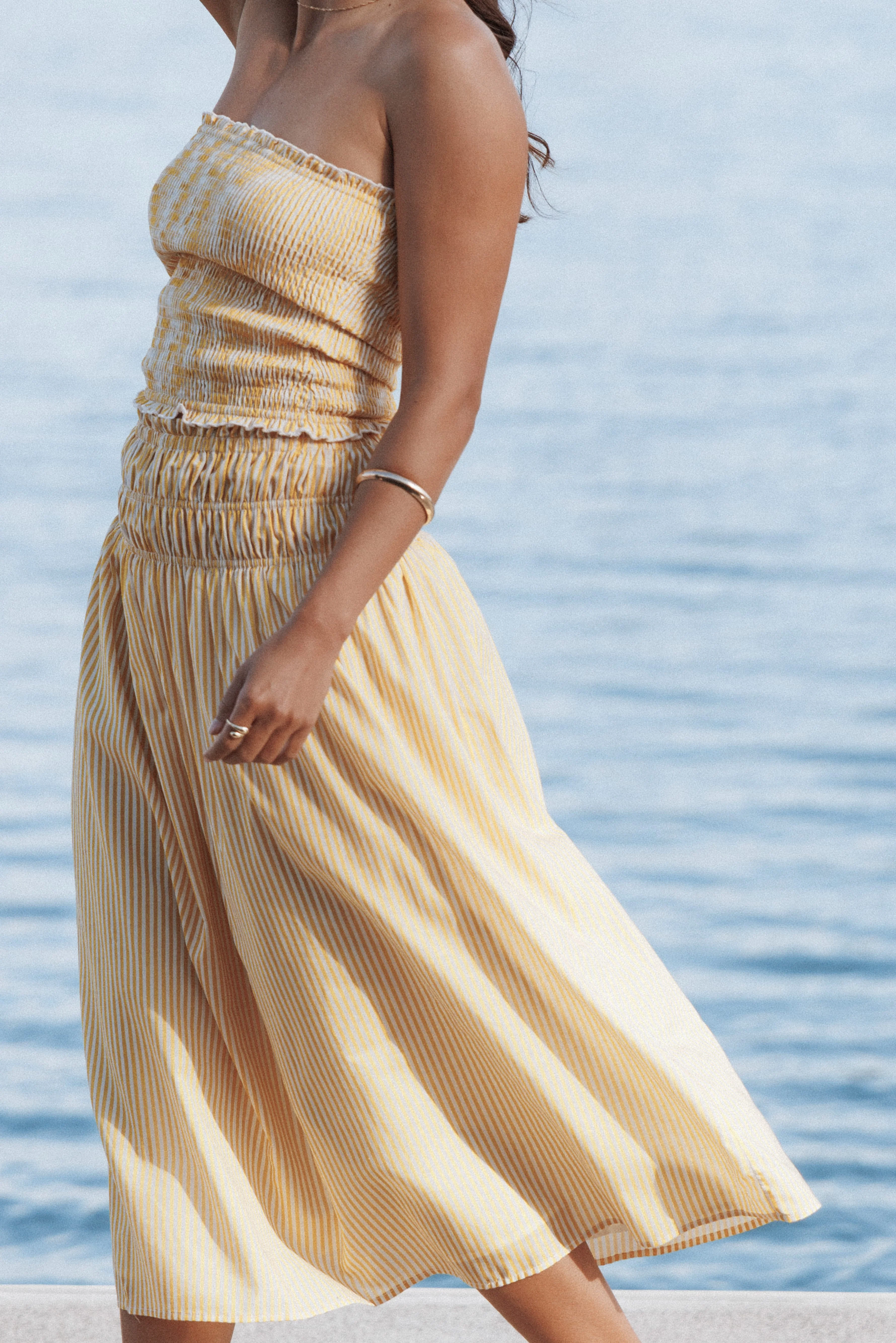 Salome Strapless Top - Mango Stripe - Image 8