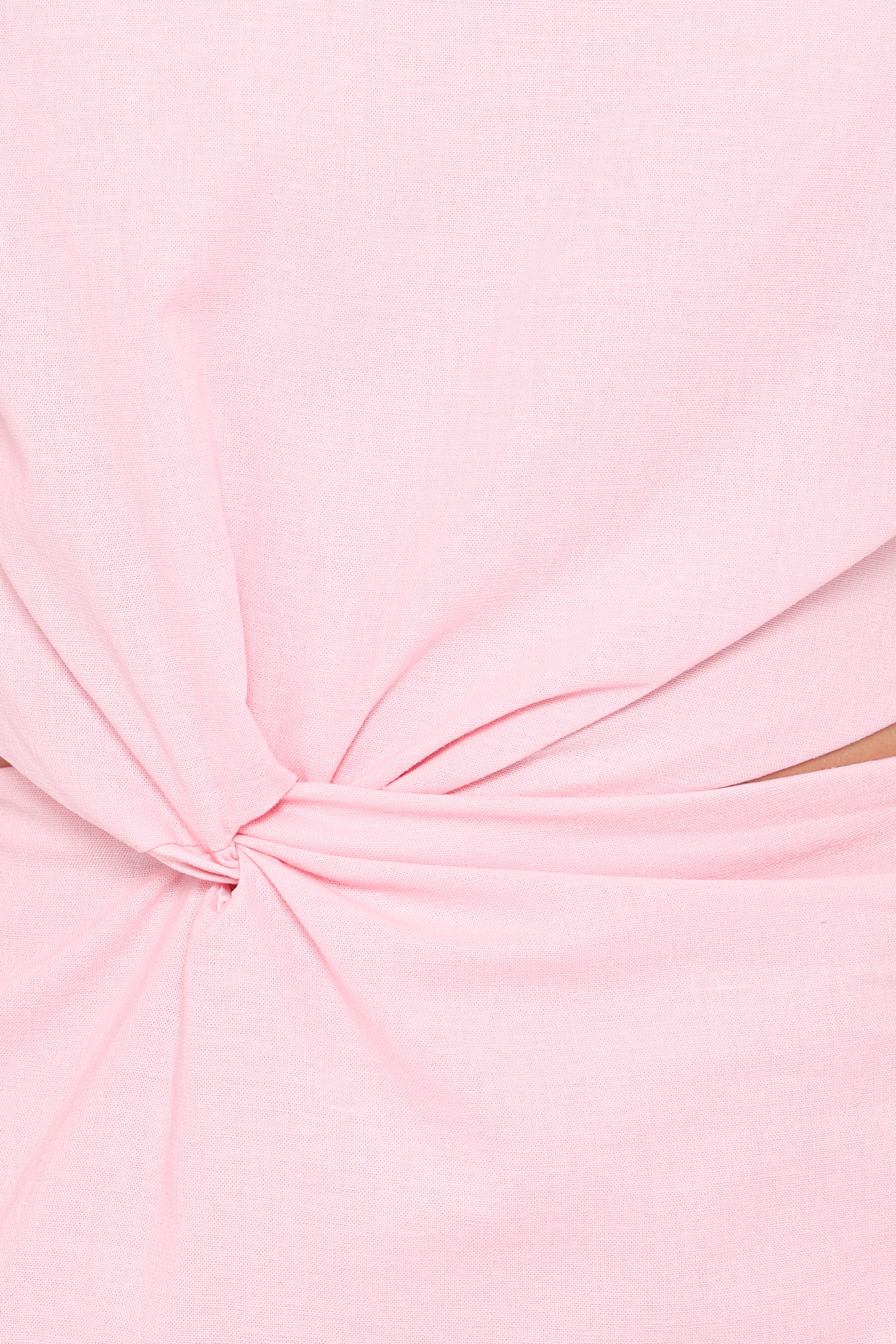 Samira One Shoulder Midi Dress - Pink - Image 6