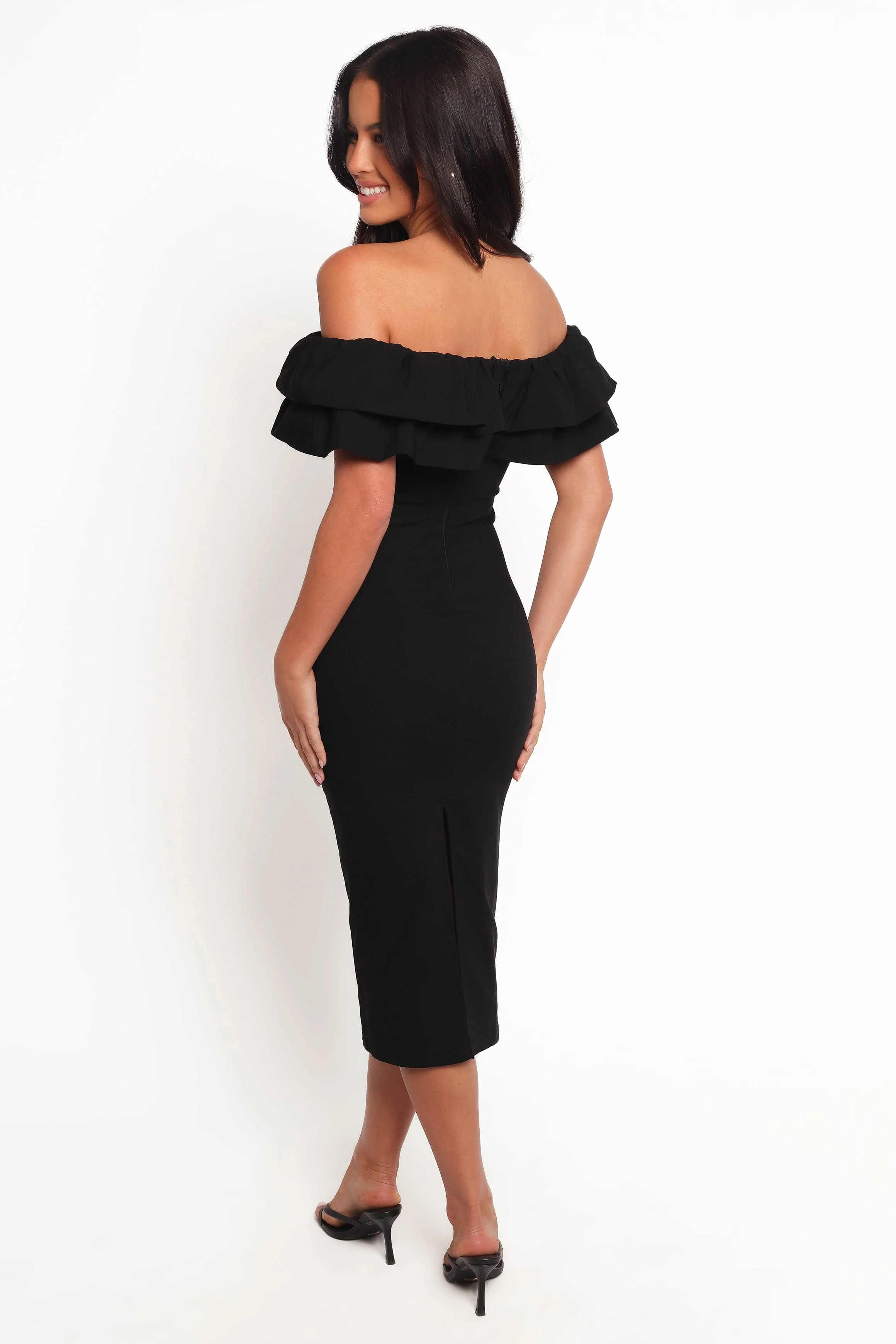 Sammi Midi Dress - Black - Image 3