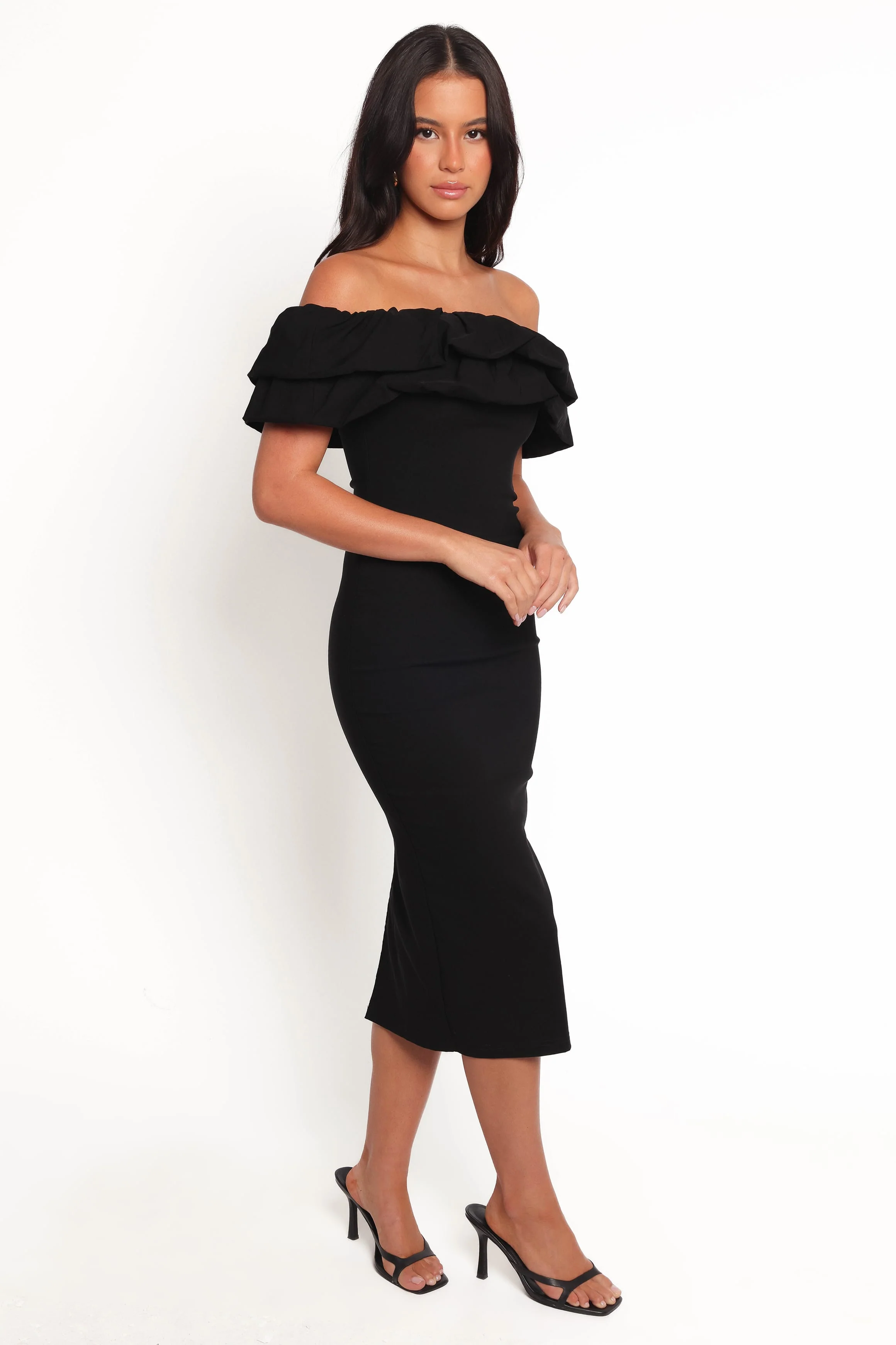 Sammi Midi Dress - Black - Image 5