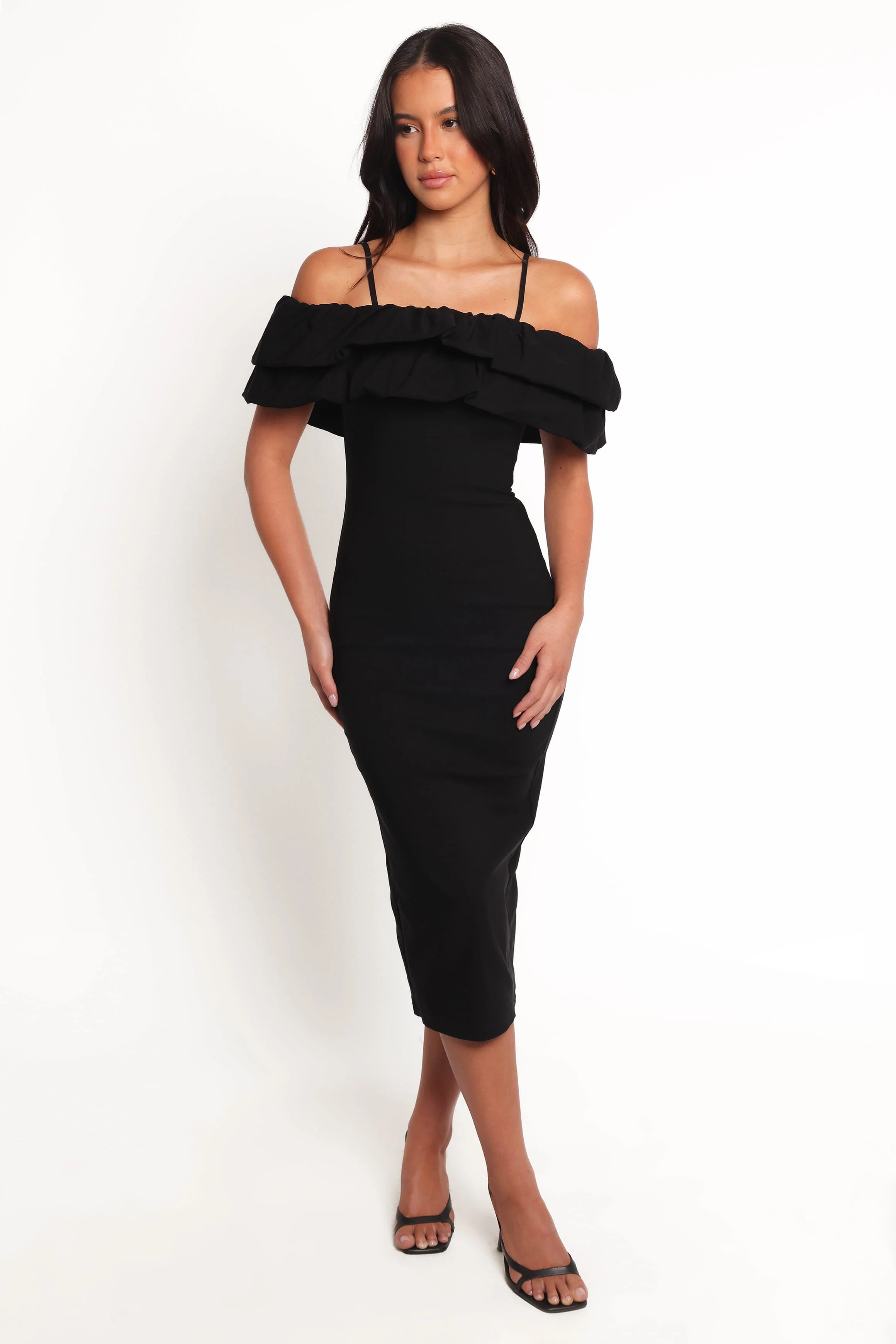 Sammi Midi Dress - Black - Image 7