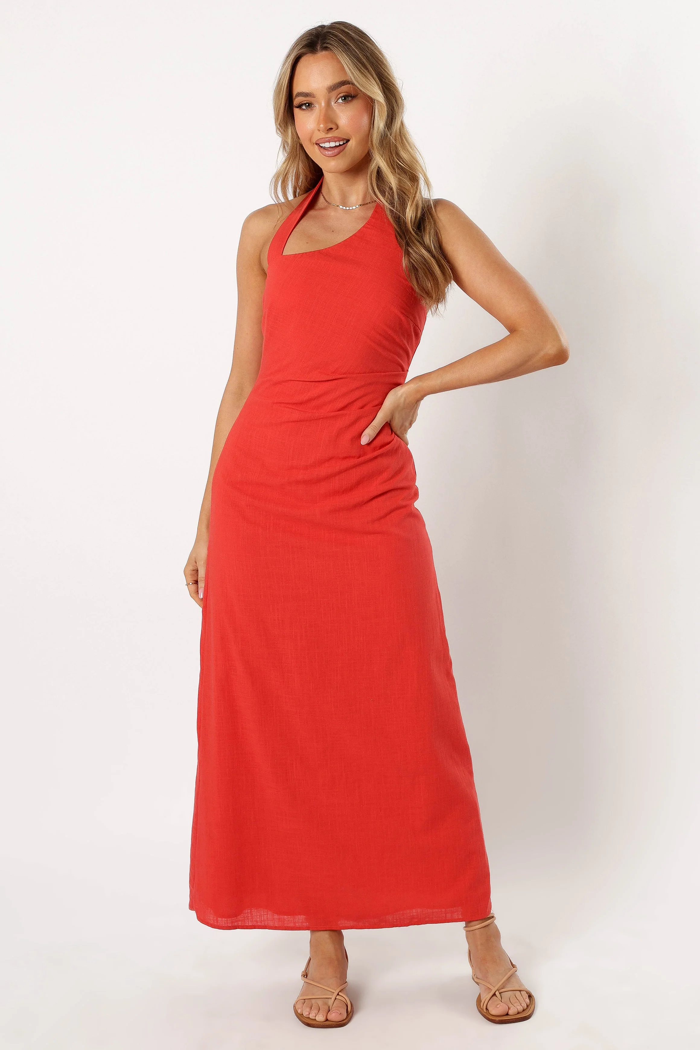 Saphira Long Midi Dress - Jaffa - Image 3