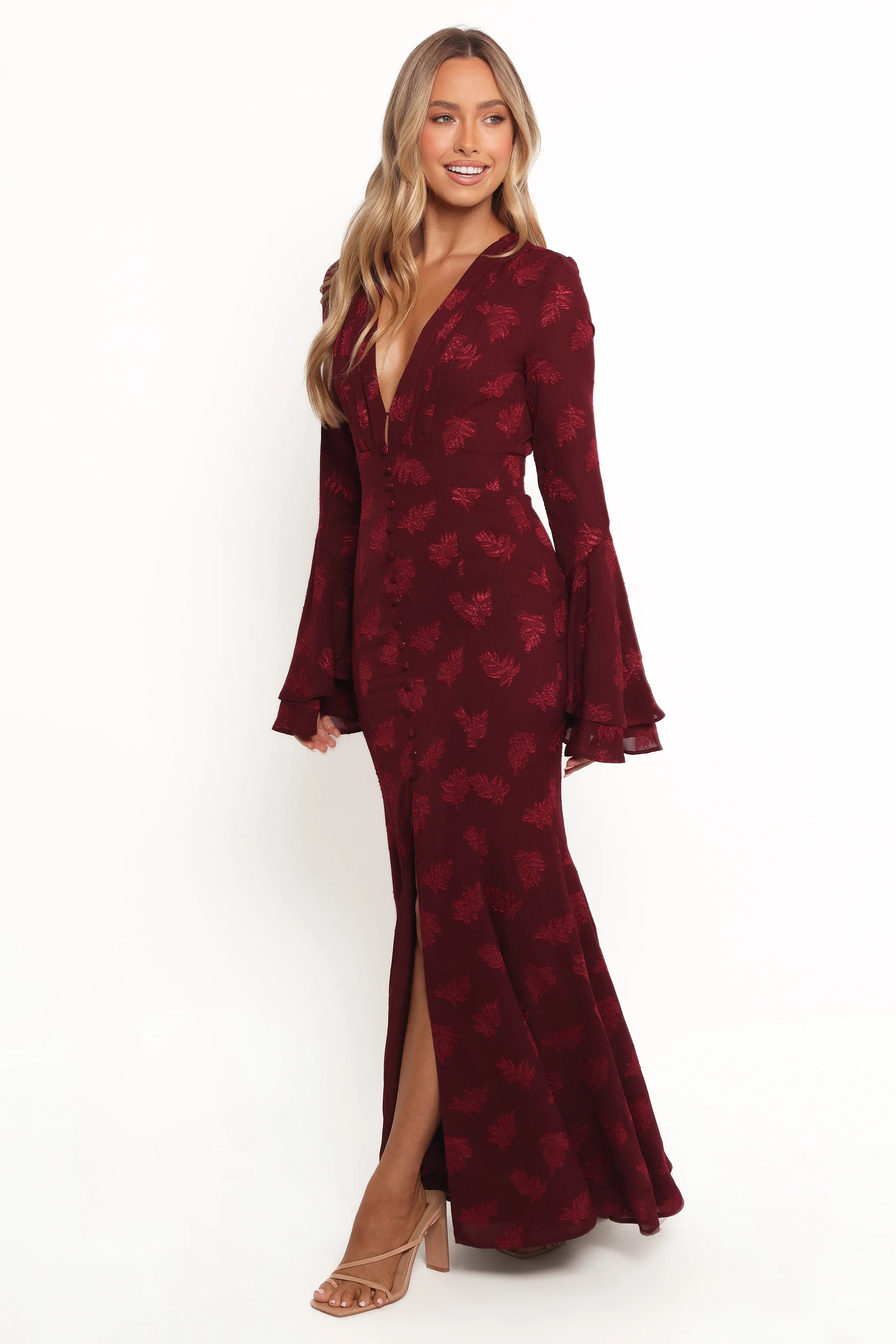 Sarey Maxi Dress - Burgundy - Image 3