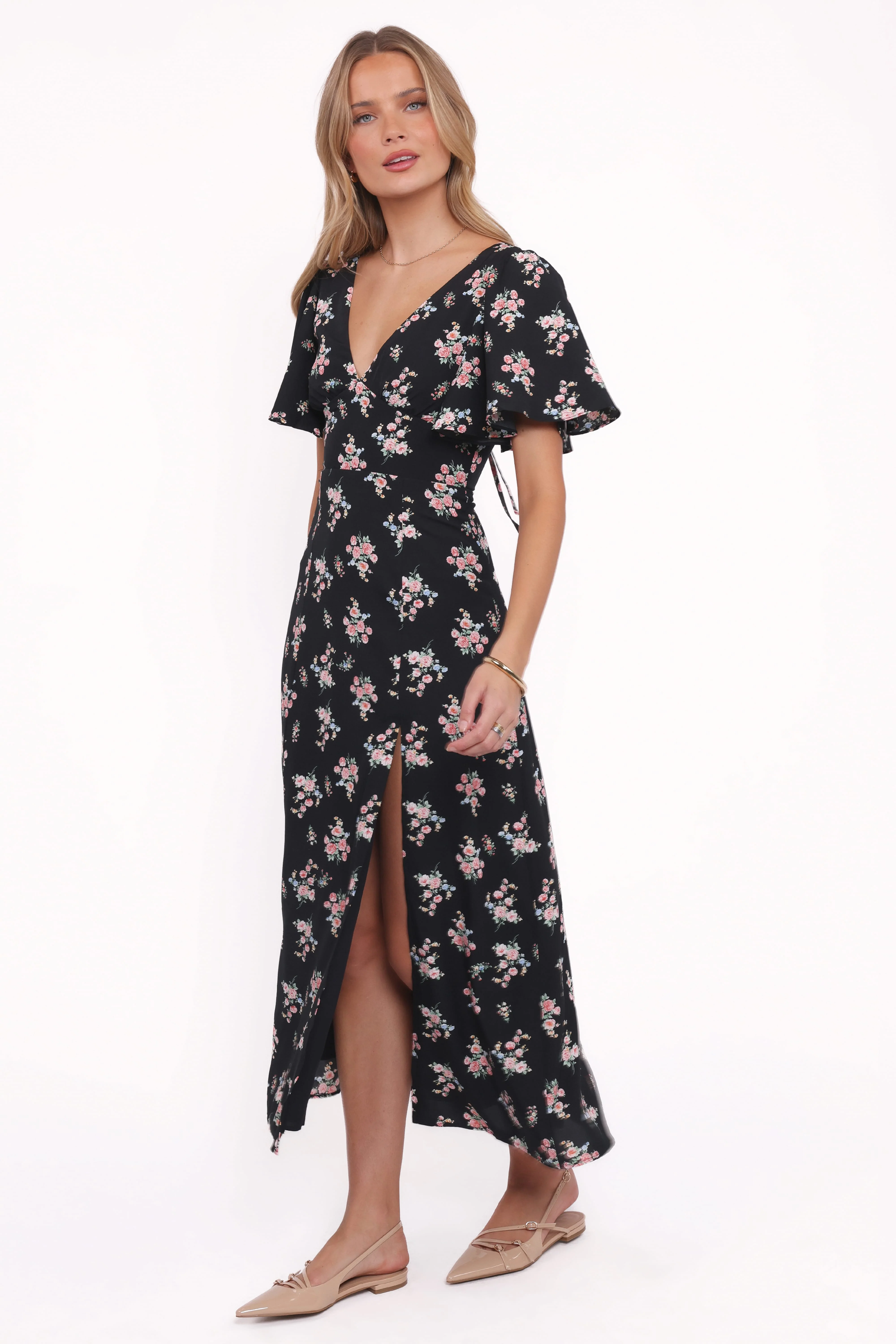 Savani Maxi Dress - Black Floral - Image 3
