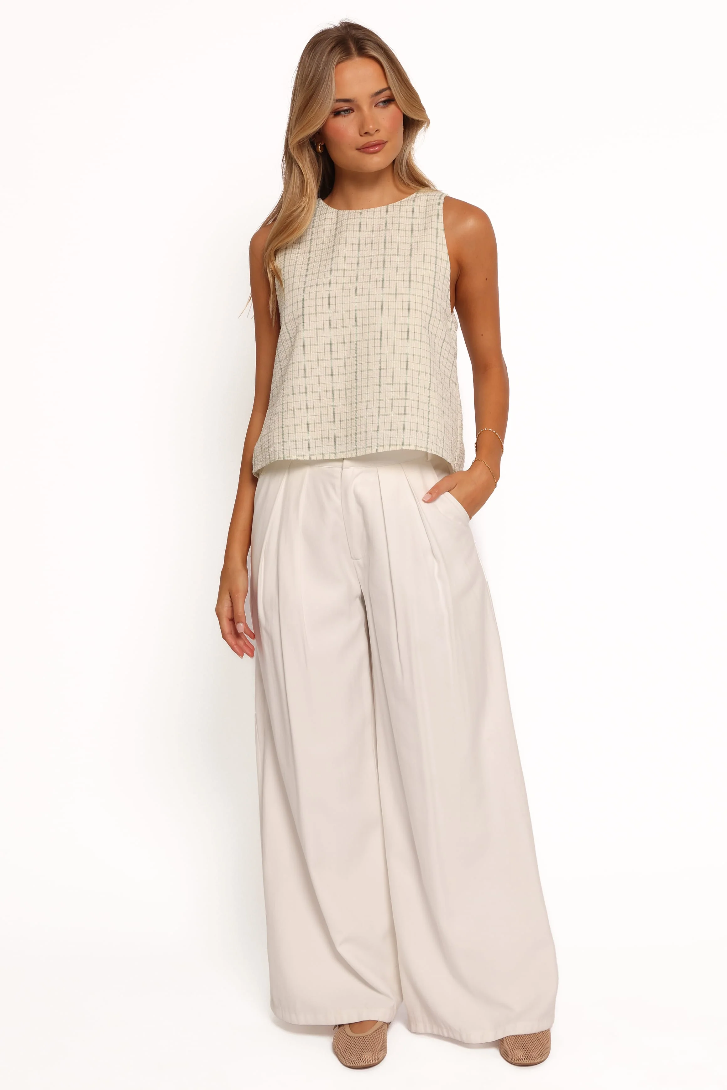 Selva Bow Back Top - Sage Green - Image 6