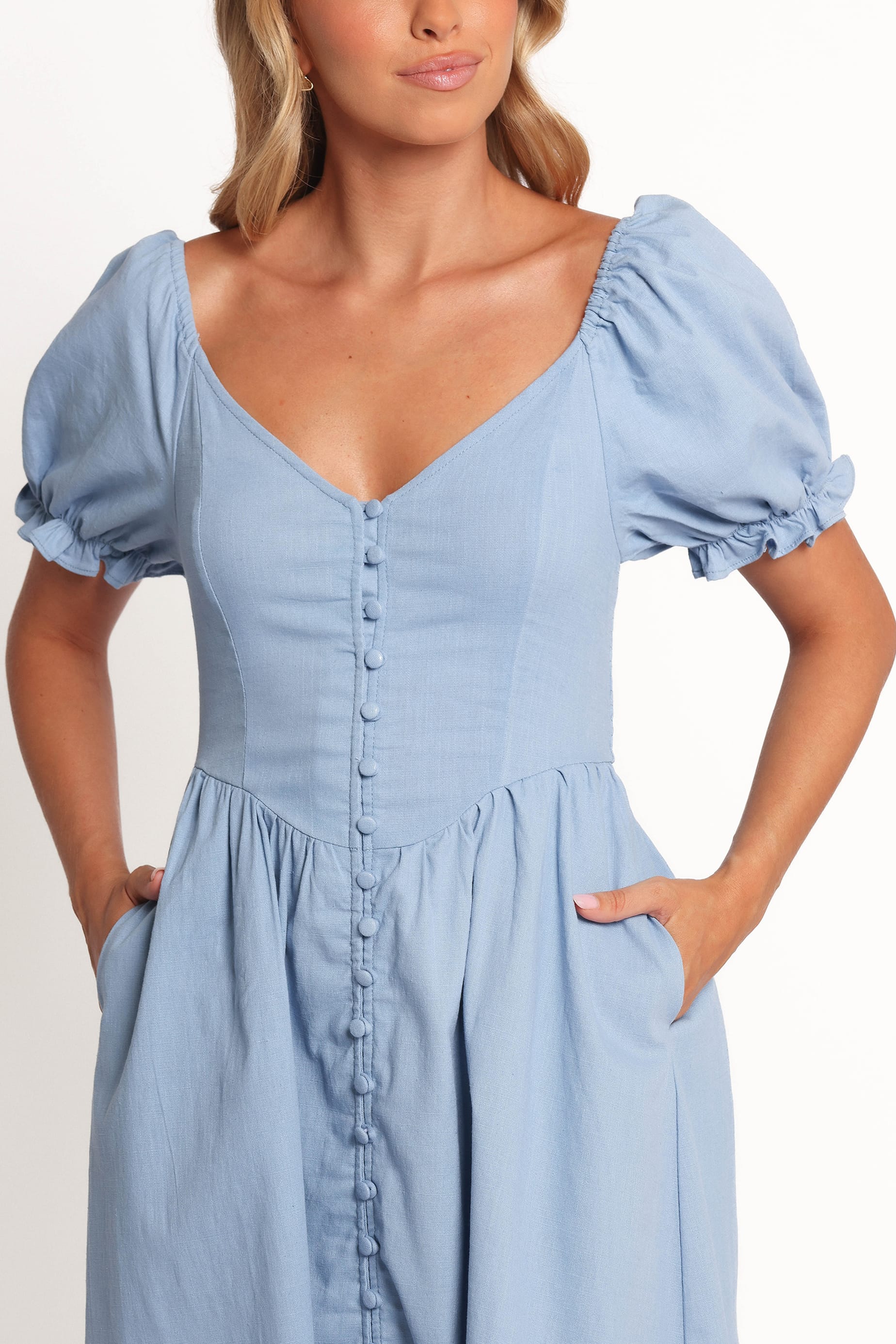 Serenade Midi Dress - Blue - Image 2