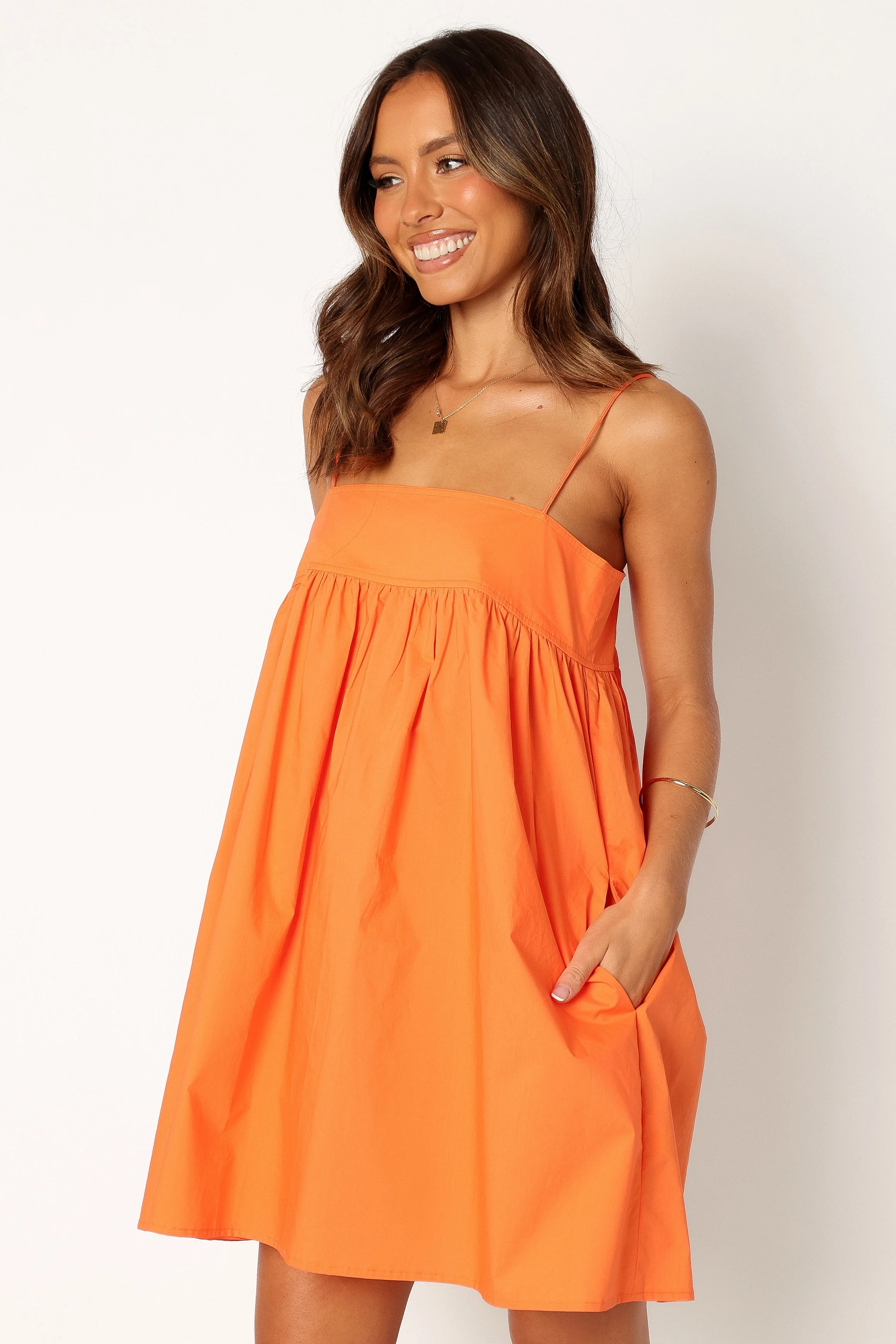 Serina Mini Dress - Orange - Image 5