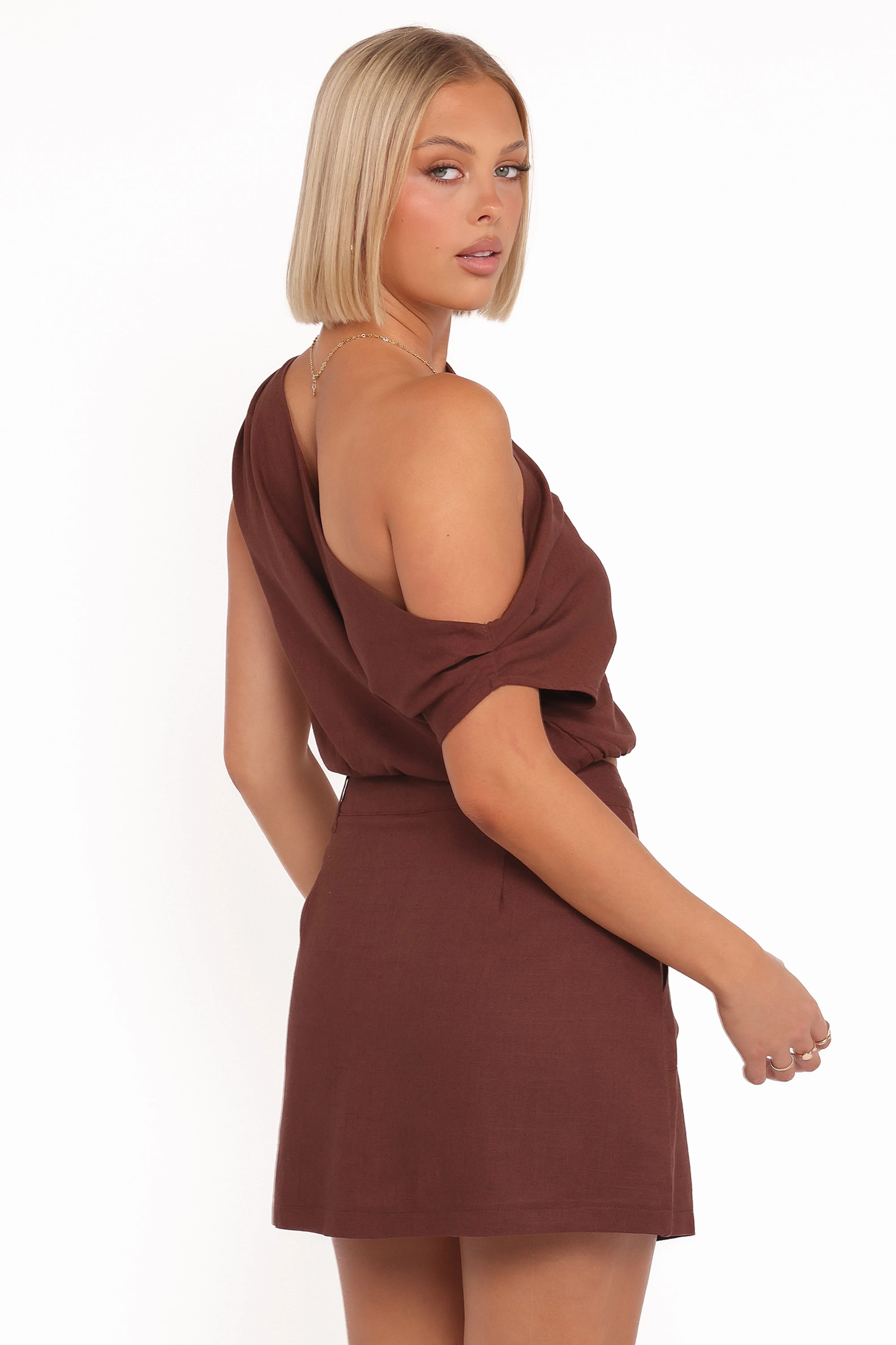 Shaw Mini Skort - Chocolate Brown - Image 4