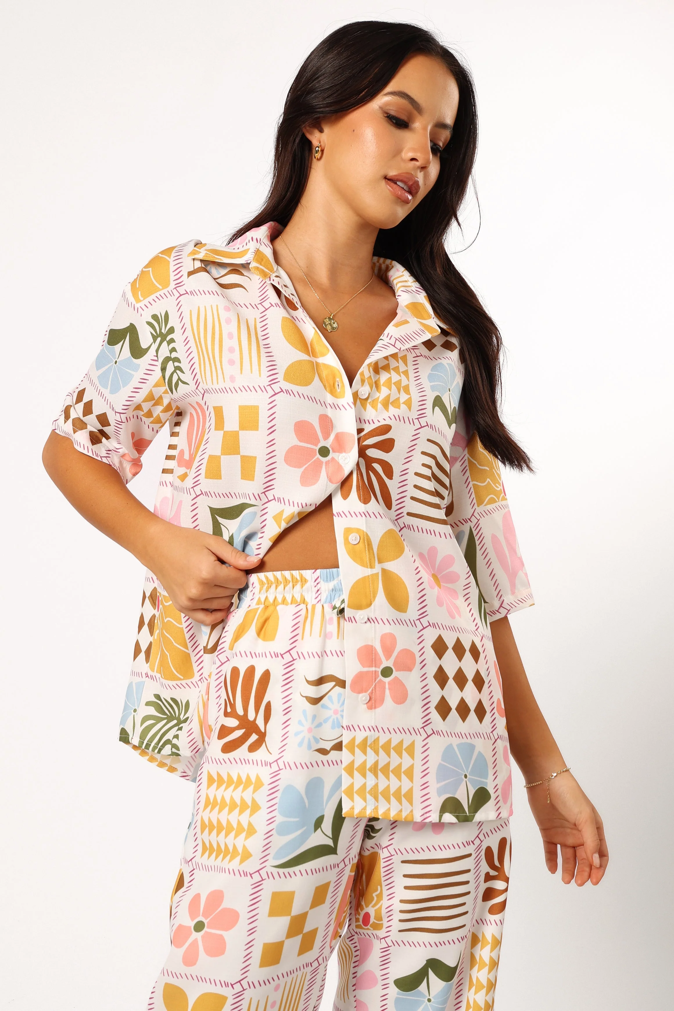 Shay Top - White Multi - Image 9