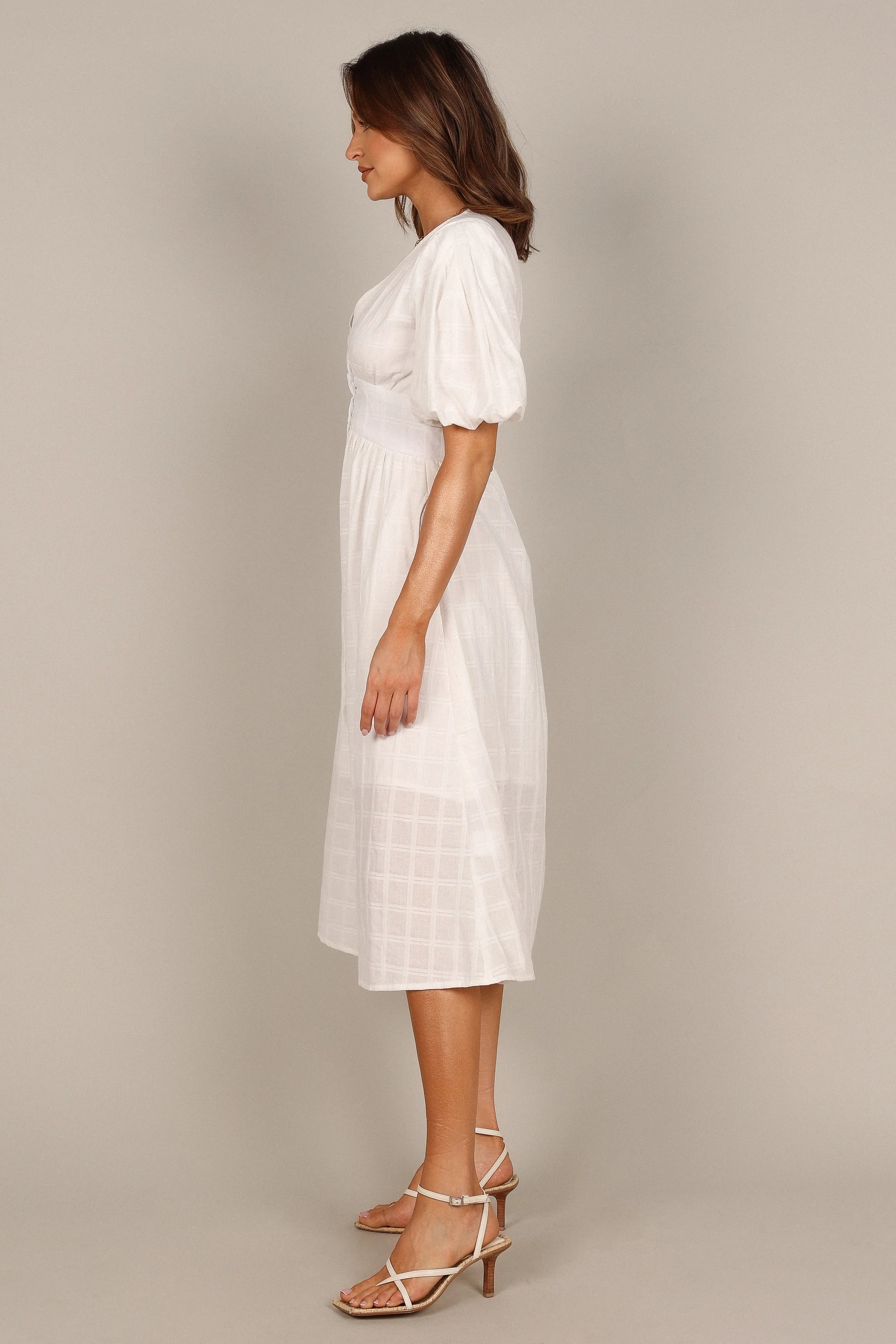 Shelley Midi Dress - White - Image 5