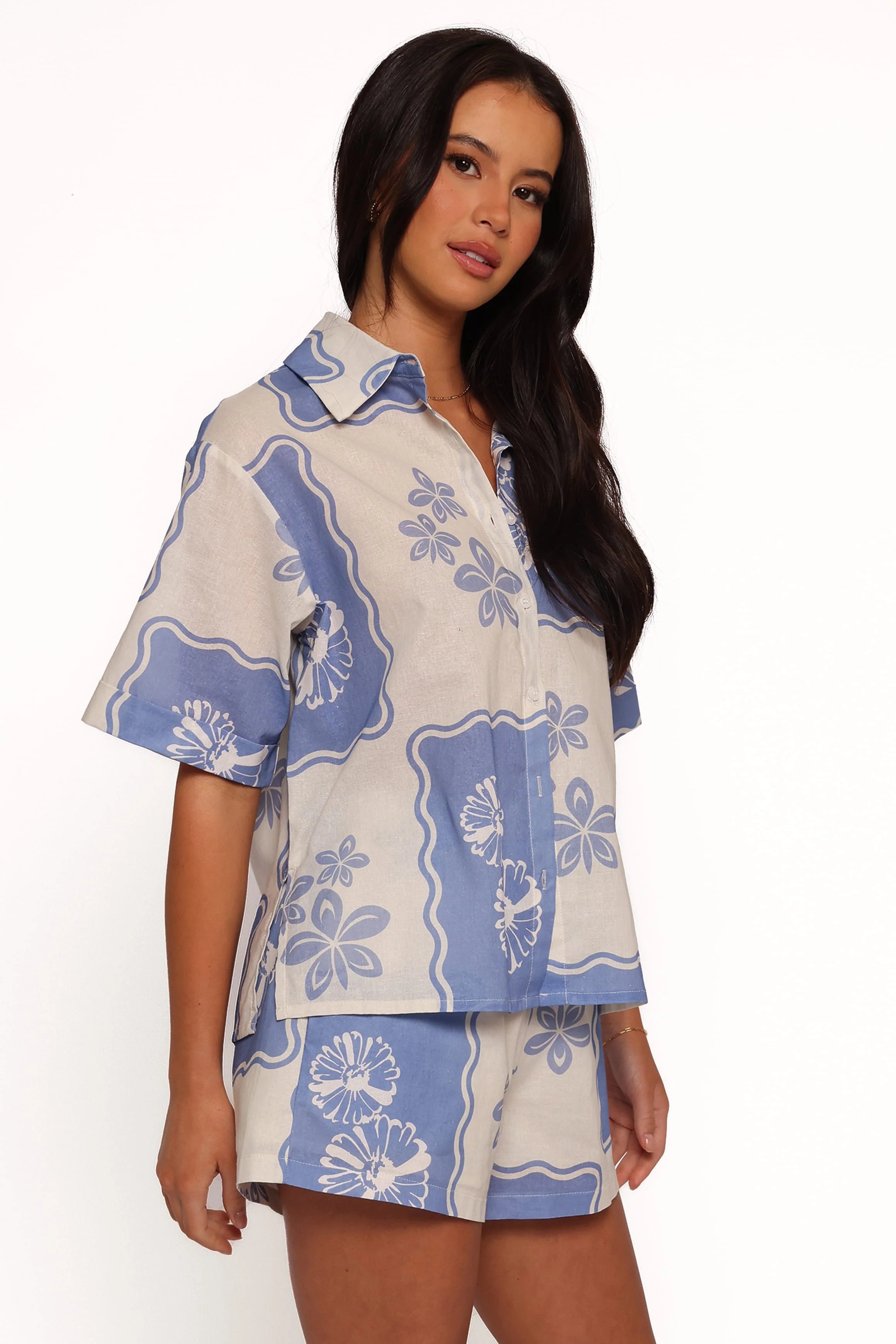 Shellie Shorts - Blue Dahlia - Image 7
