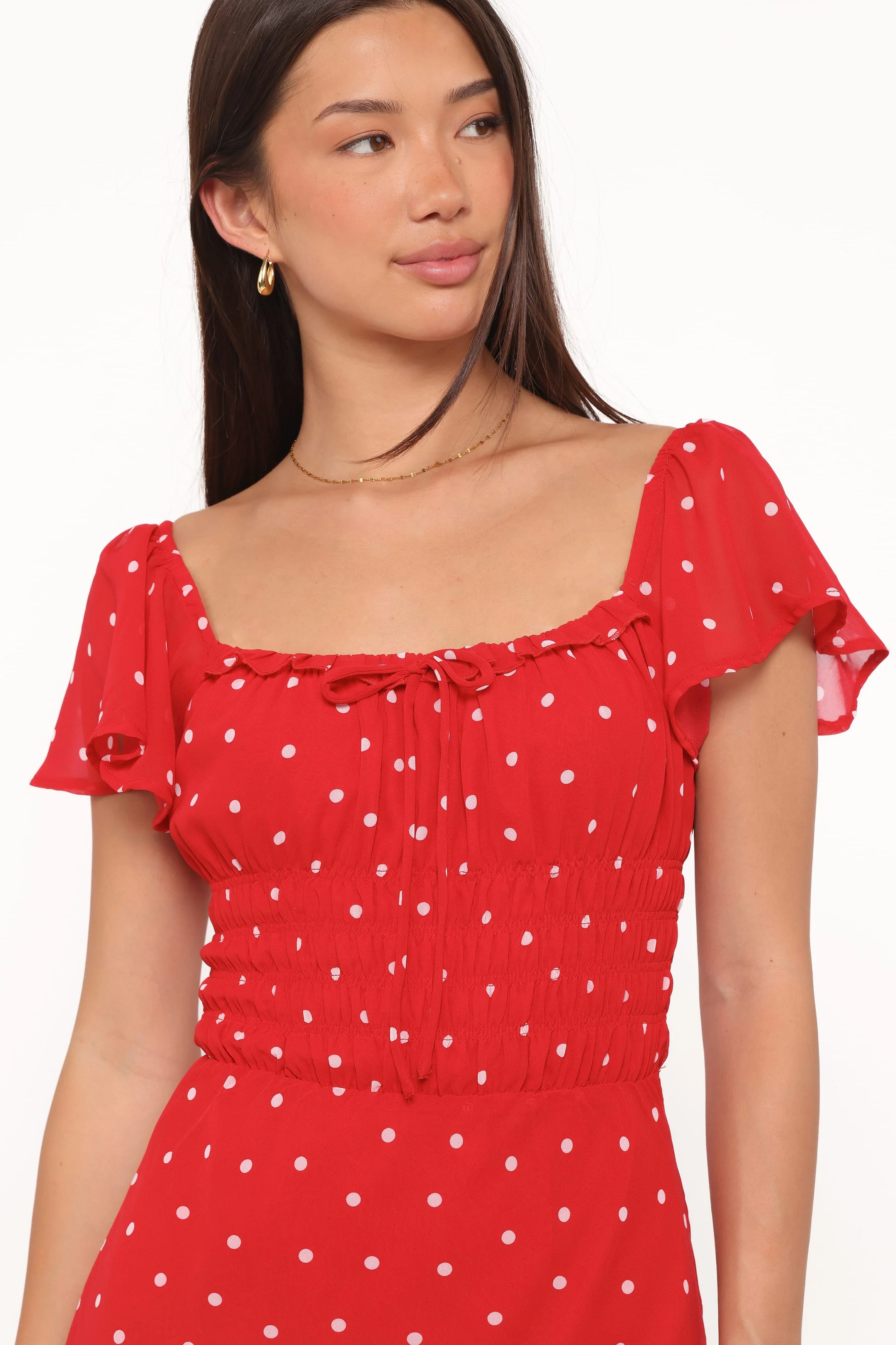Sherrie Maxi Dress - Red Polka Dot - Image 2