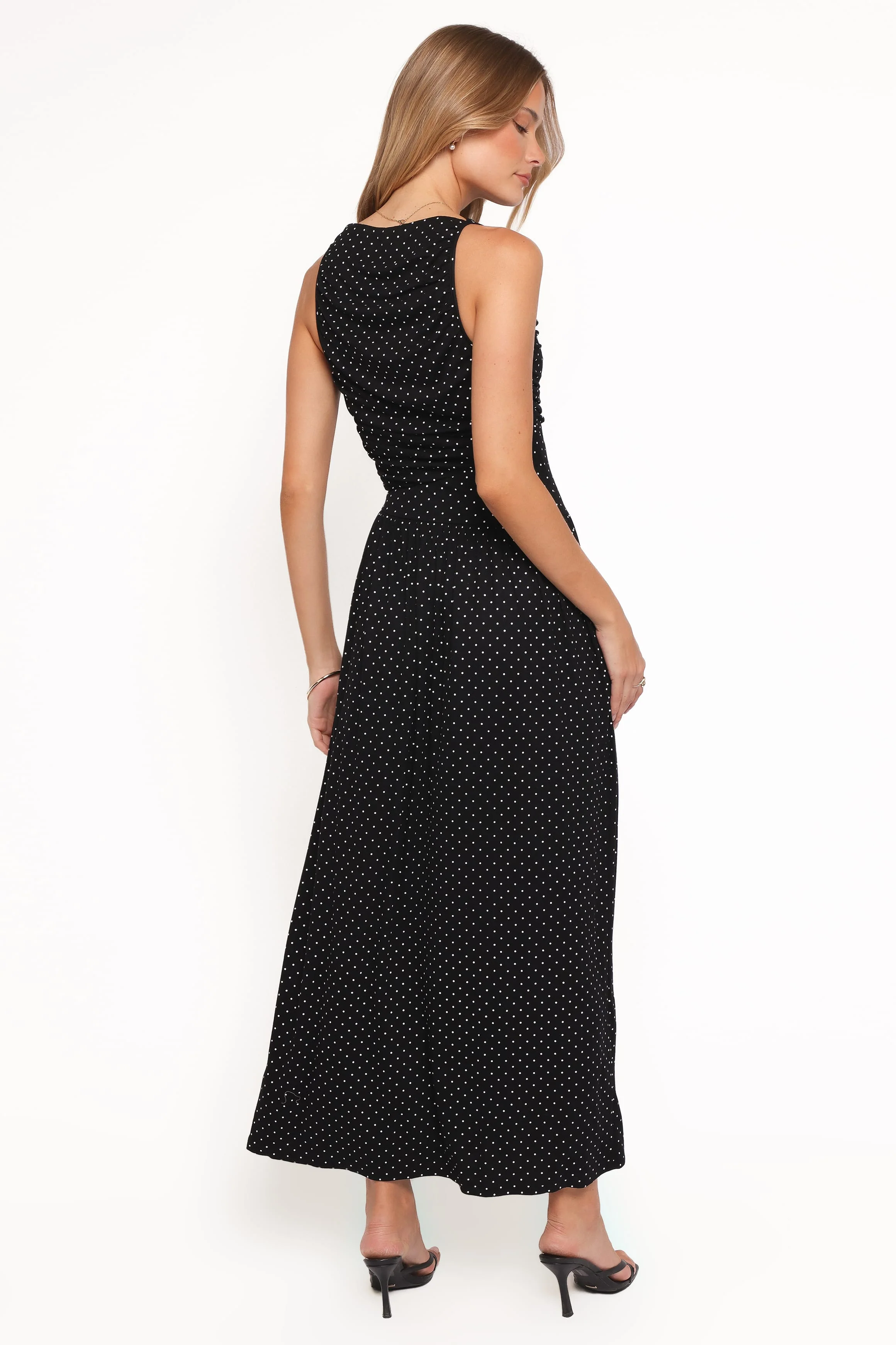Shirley Maxi Dress - Black Polka Dot - Image 4
