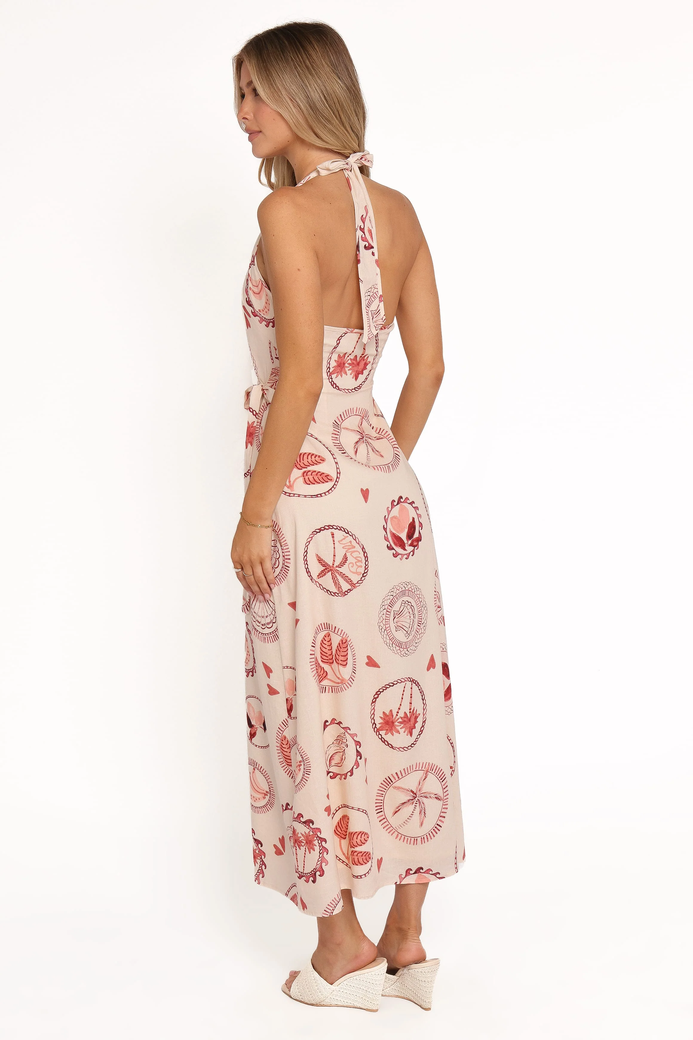 Sierra Wrap Midi Dress - Vacay Print - Image 5