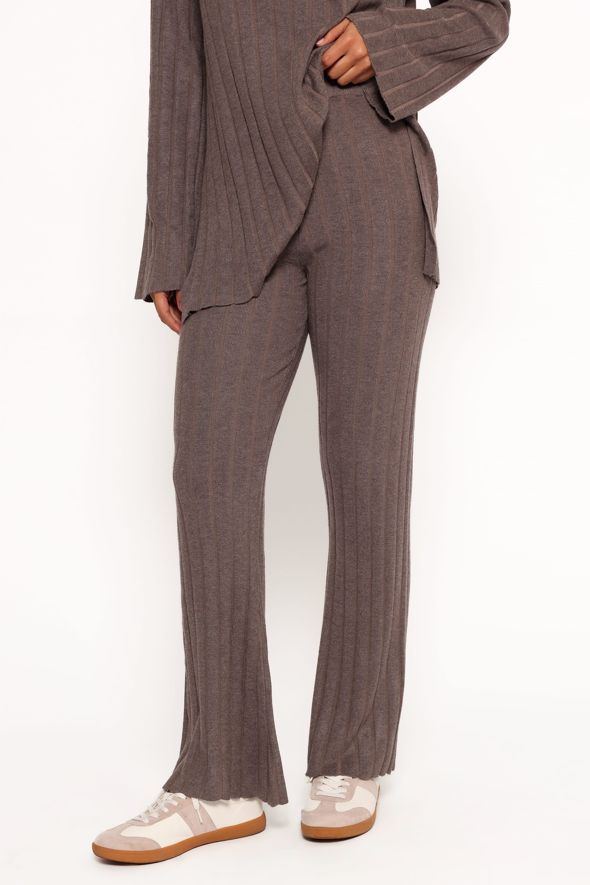 Silvie Long Sleeve Knitted Set - Charcoal Grey - Image 6