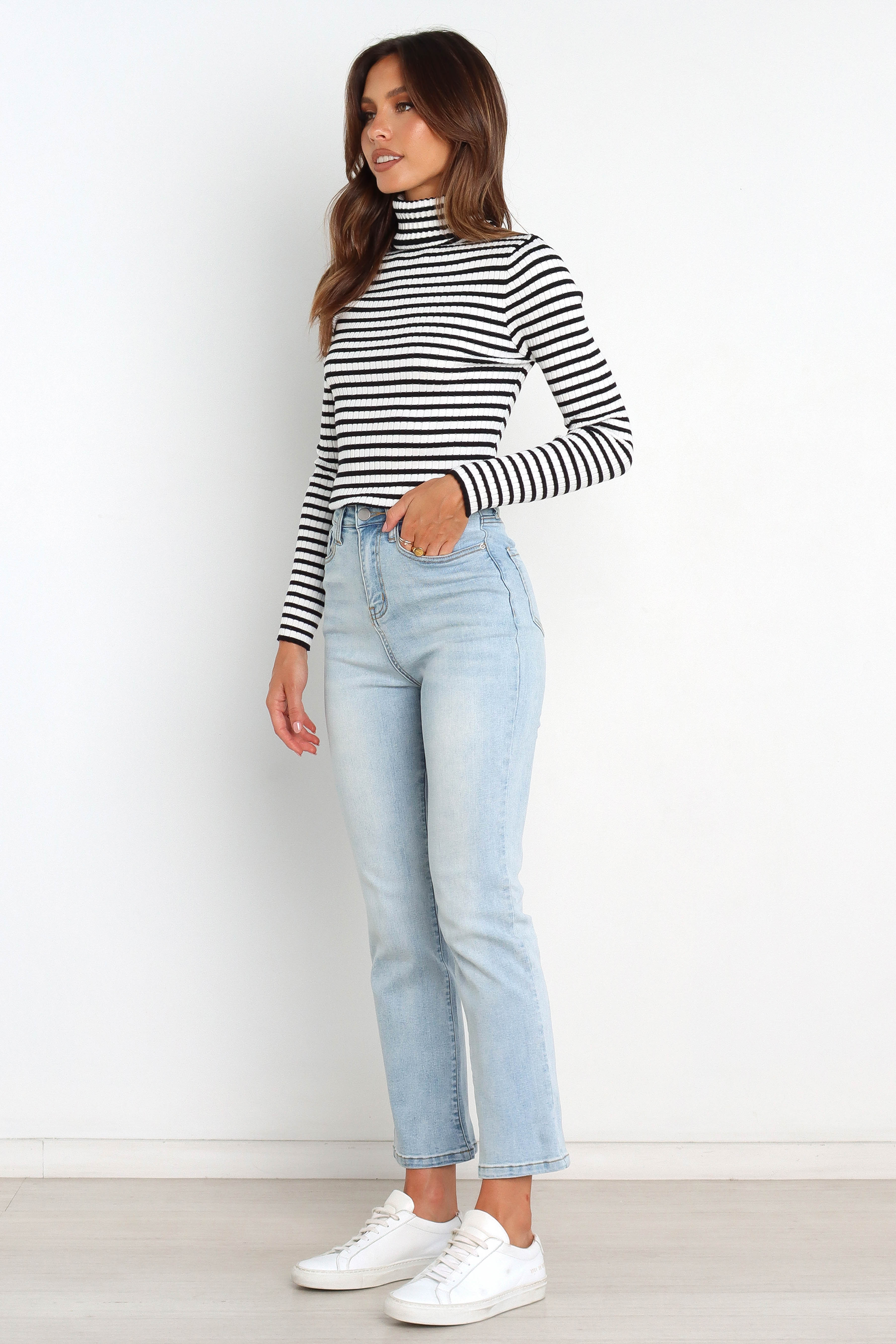 Simmy Top - Black Stripe - Image 4
