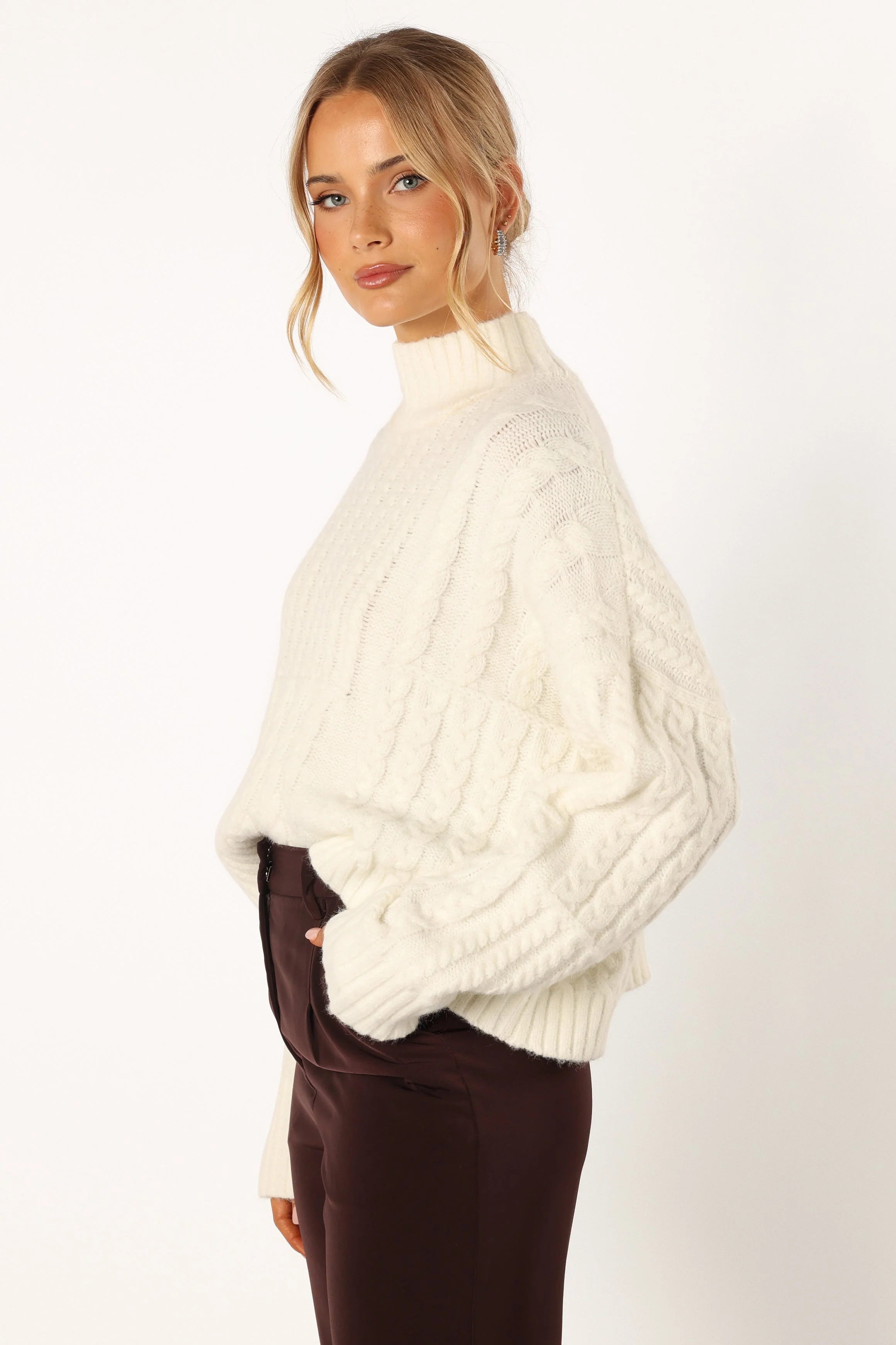 Skye Knit Sweater - White - Image 7