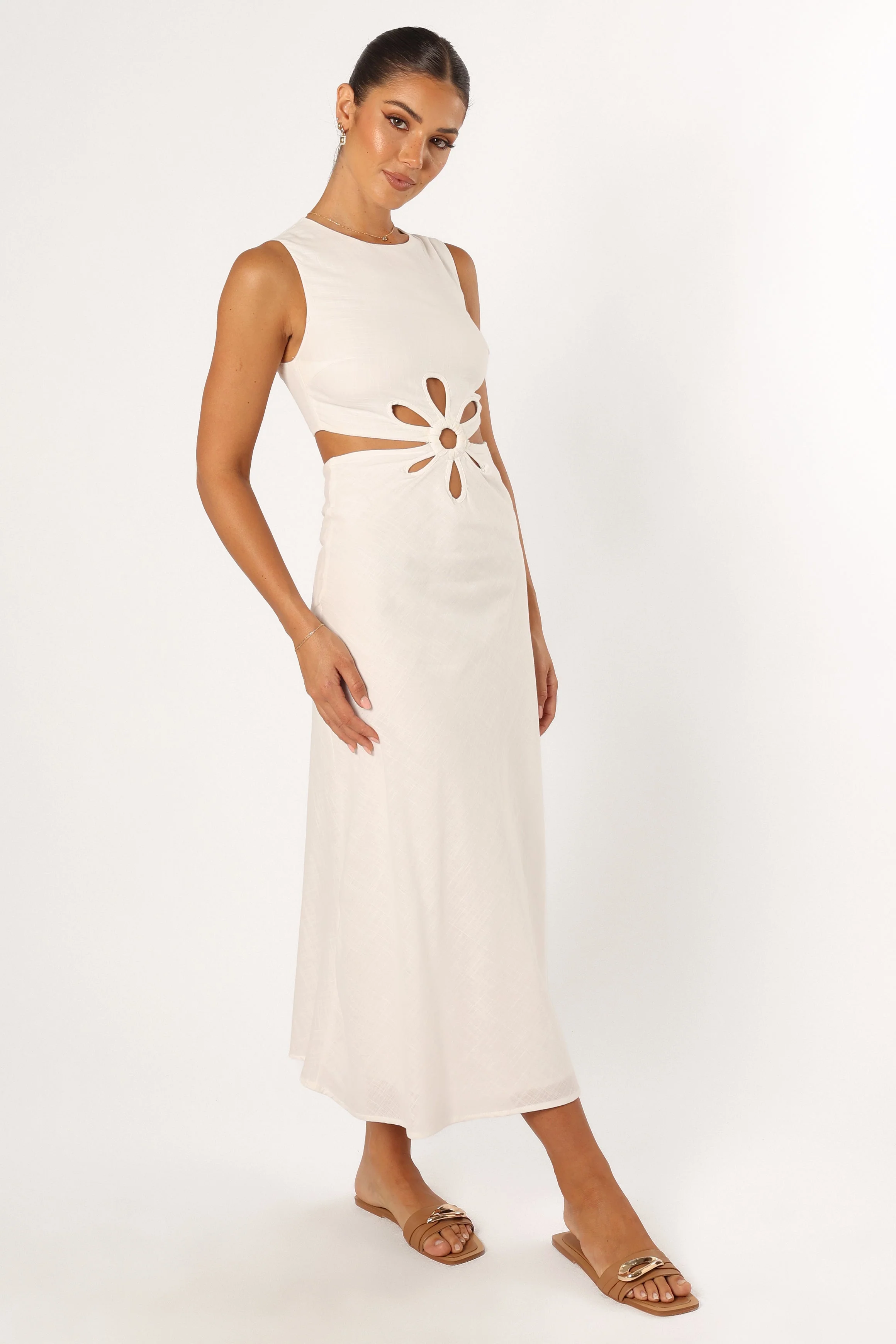 Sola Midi Dress - White - Image 5