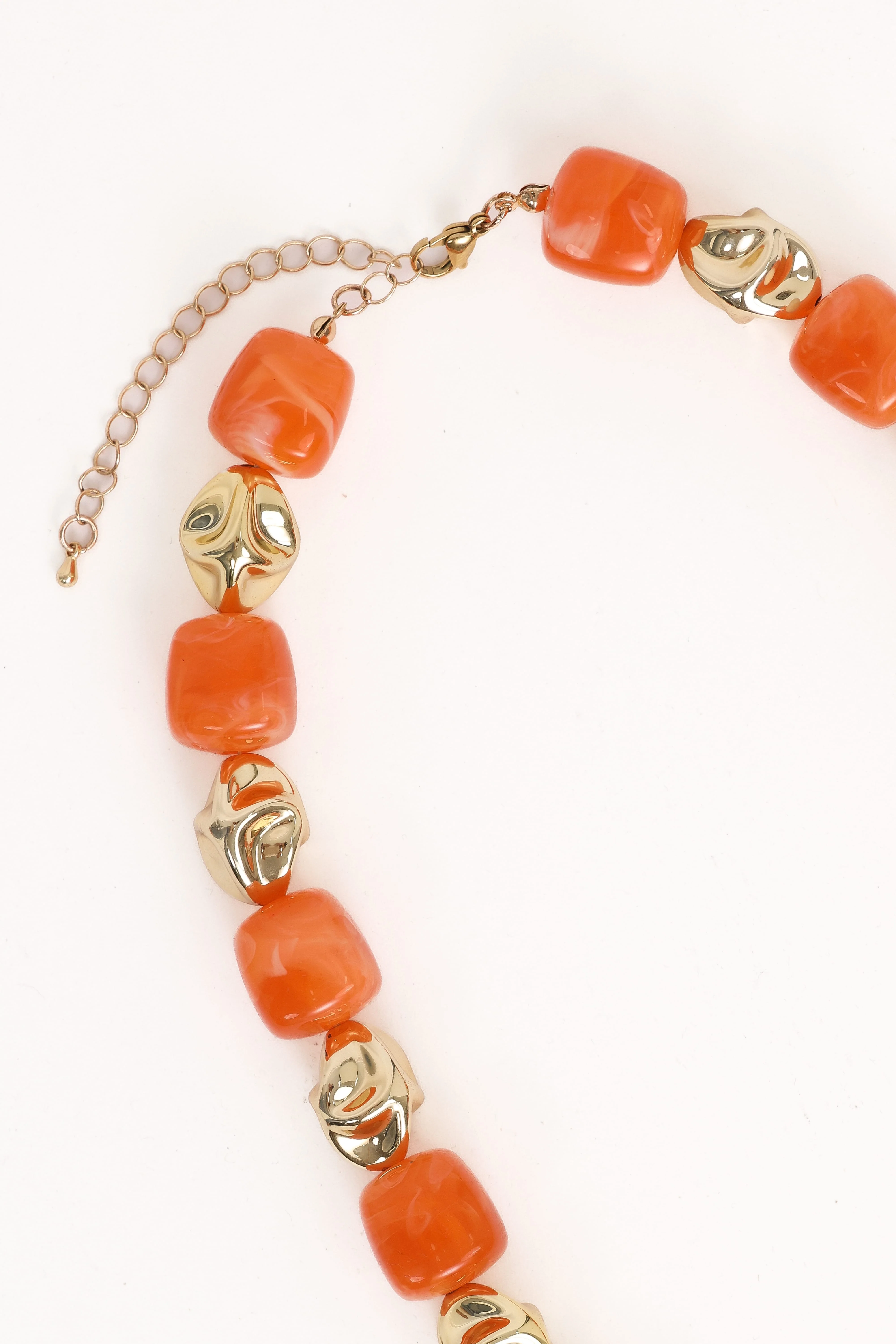 Solari Necklace - Gold/Orange - Image 3