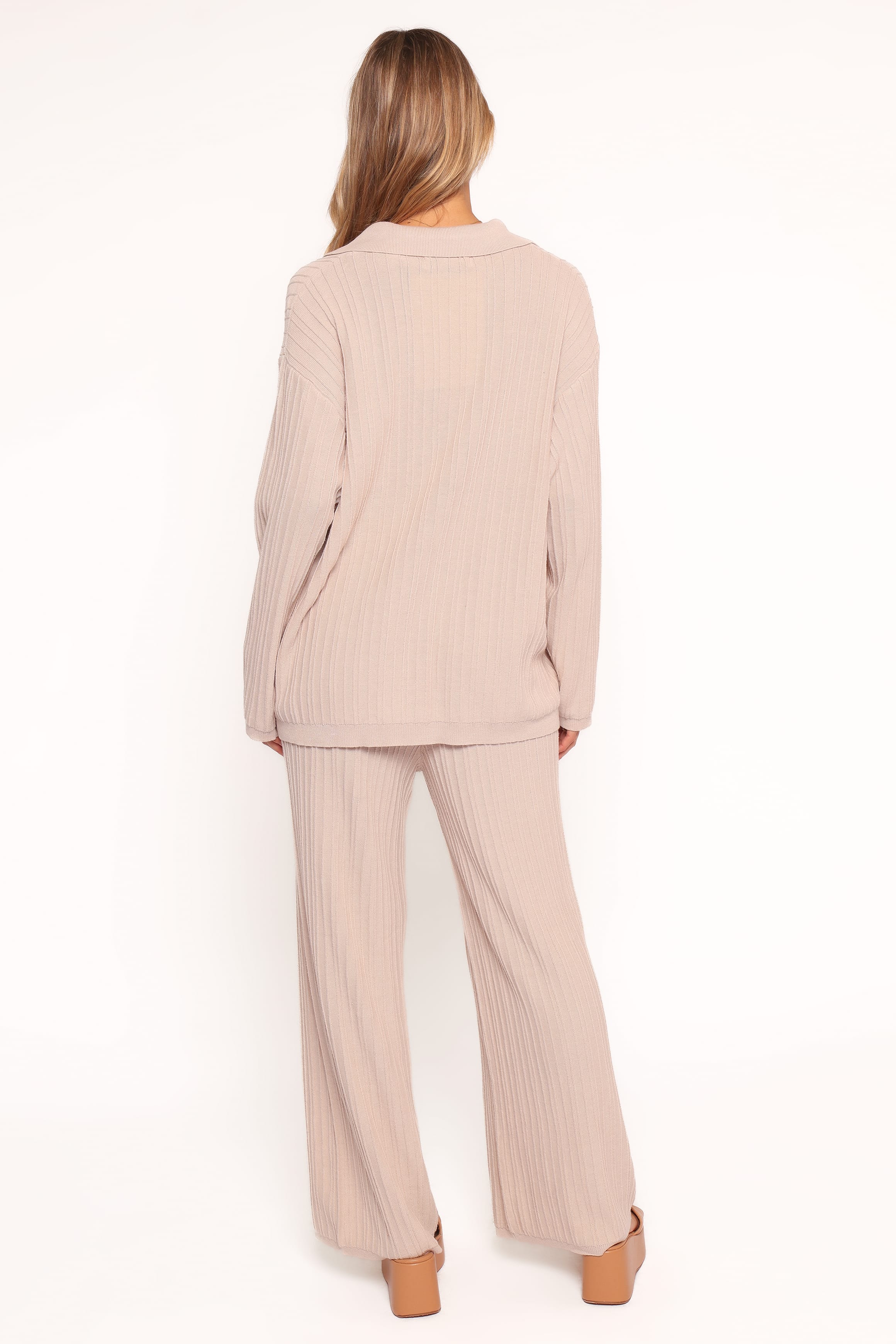 Sonole Ribbed Knit Pant - Oat - Image 4