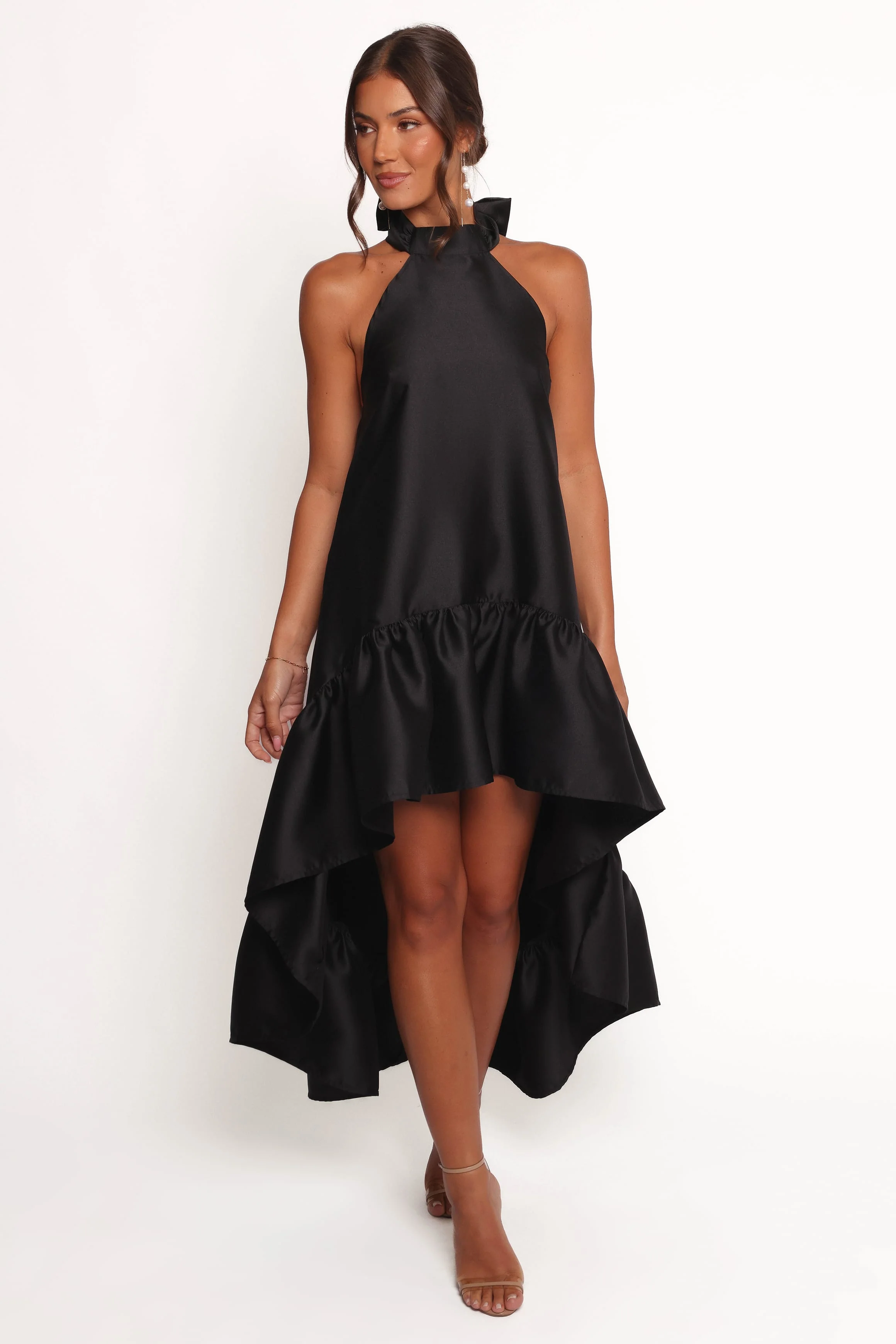 Soren Halterneck Midi Dress - Black - Image 2