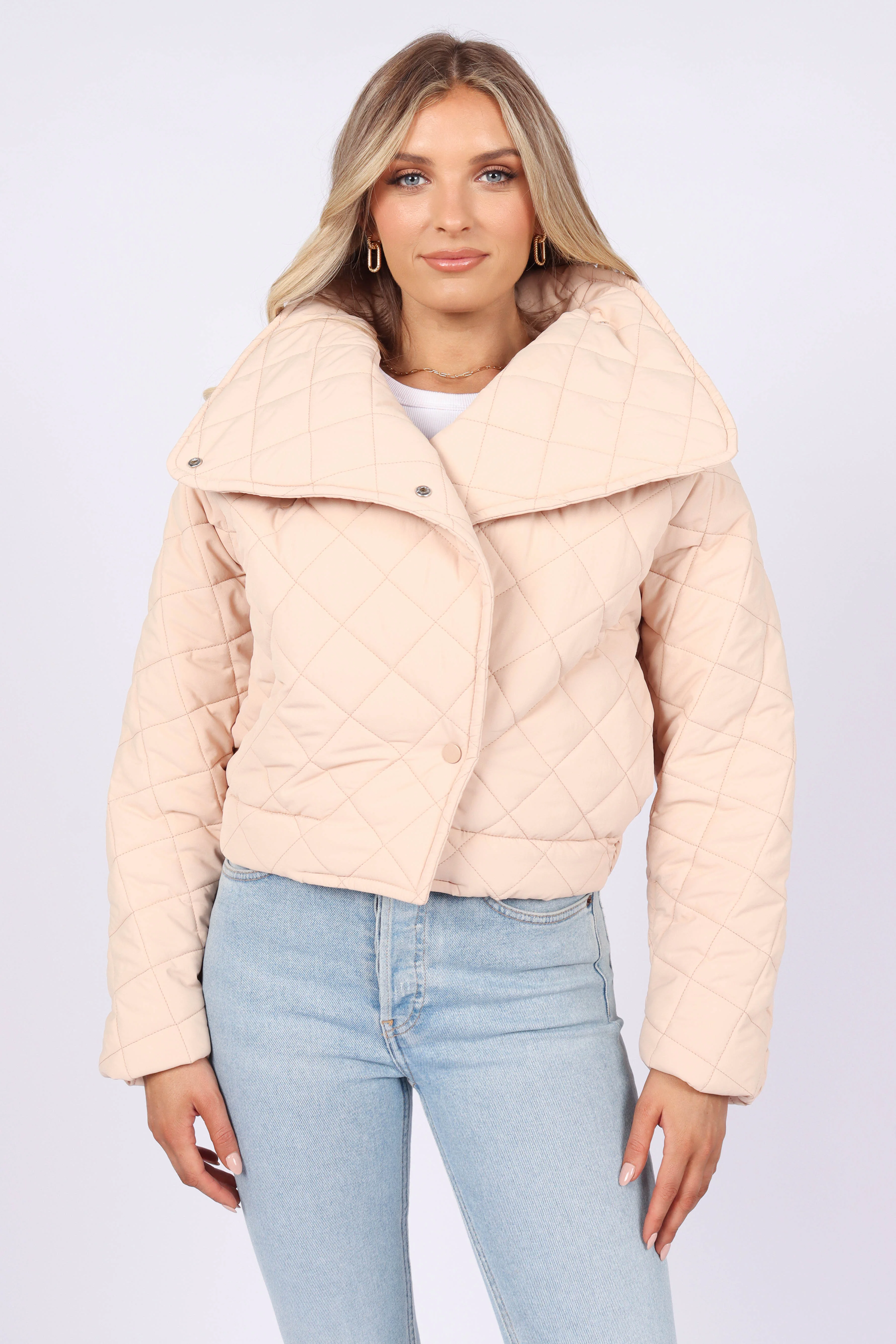 Susannah Quilted Jacket - Beige - Image 4