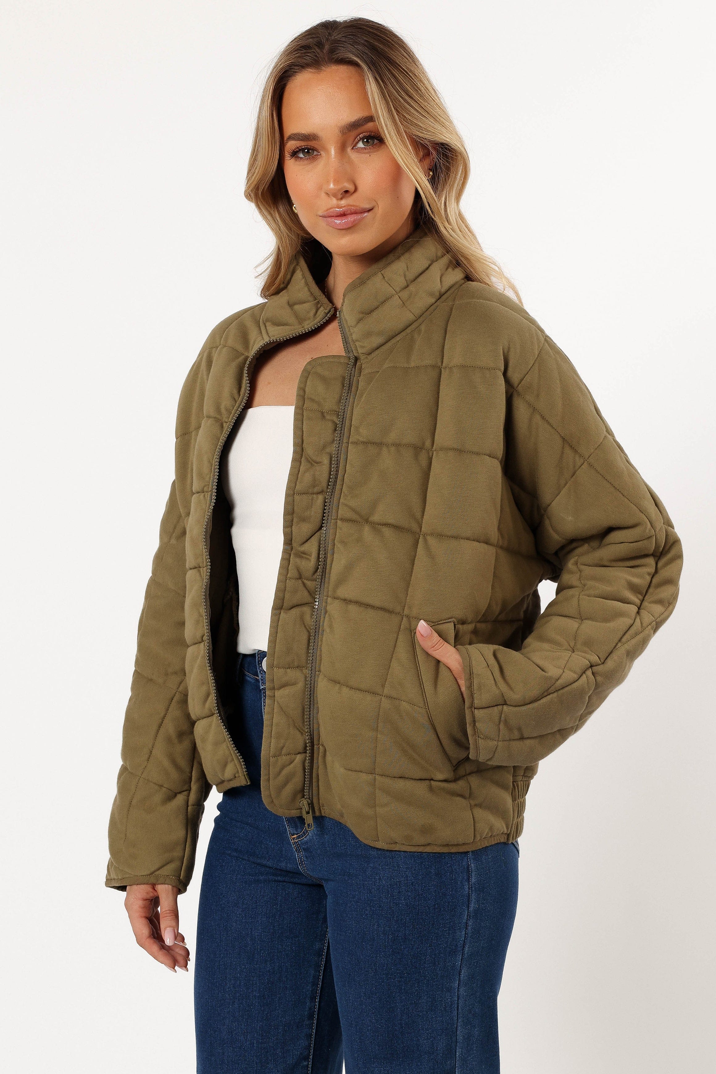 Sutton Jacket - Light Olive - Image 4
