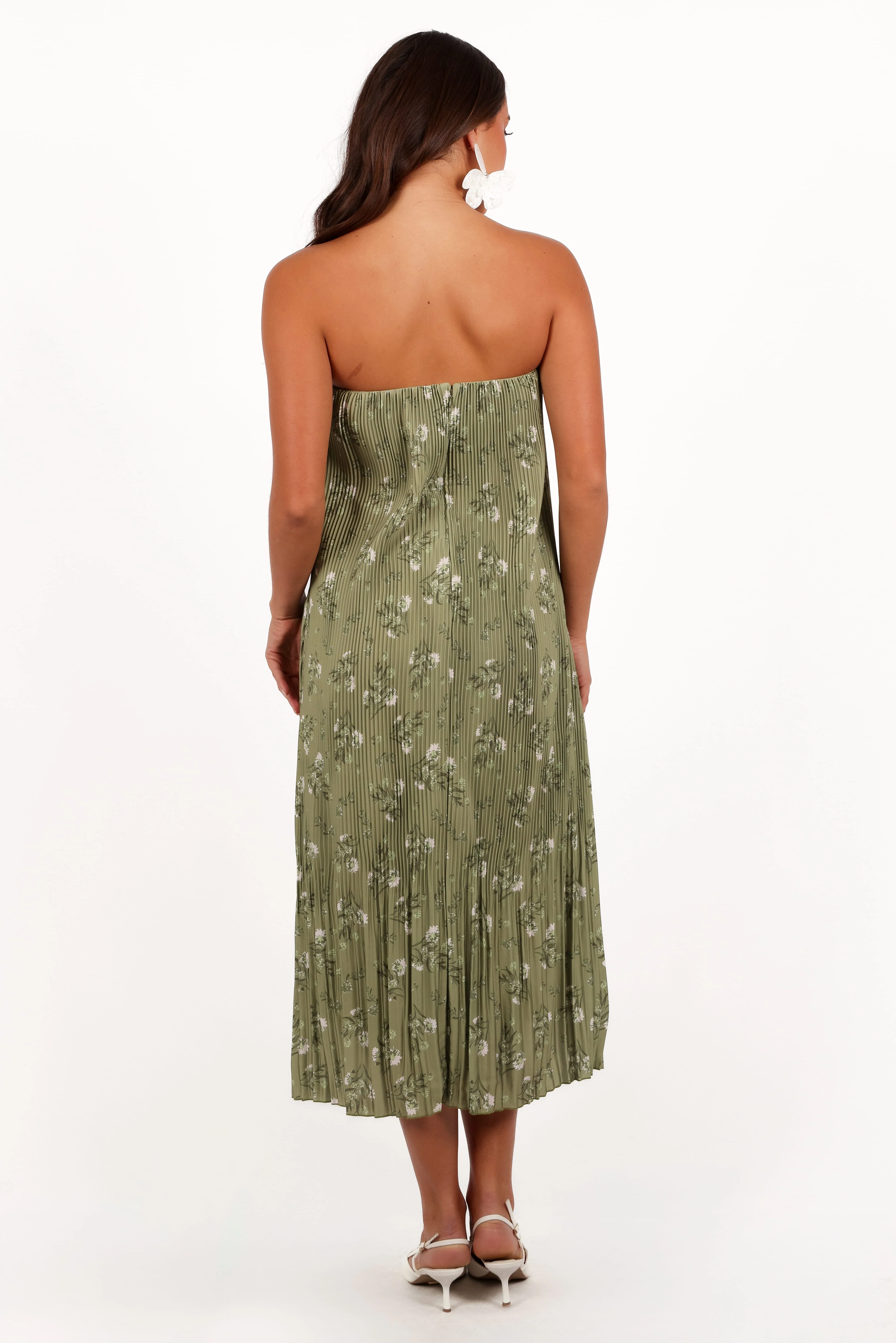 Sylvie Strapless Midi Dress - Sage Botanica - Image 5