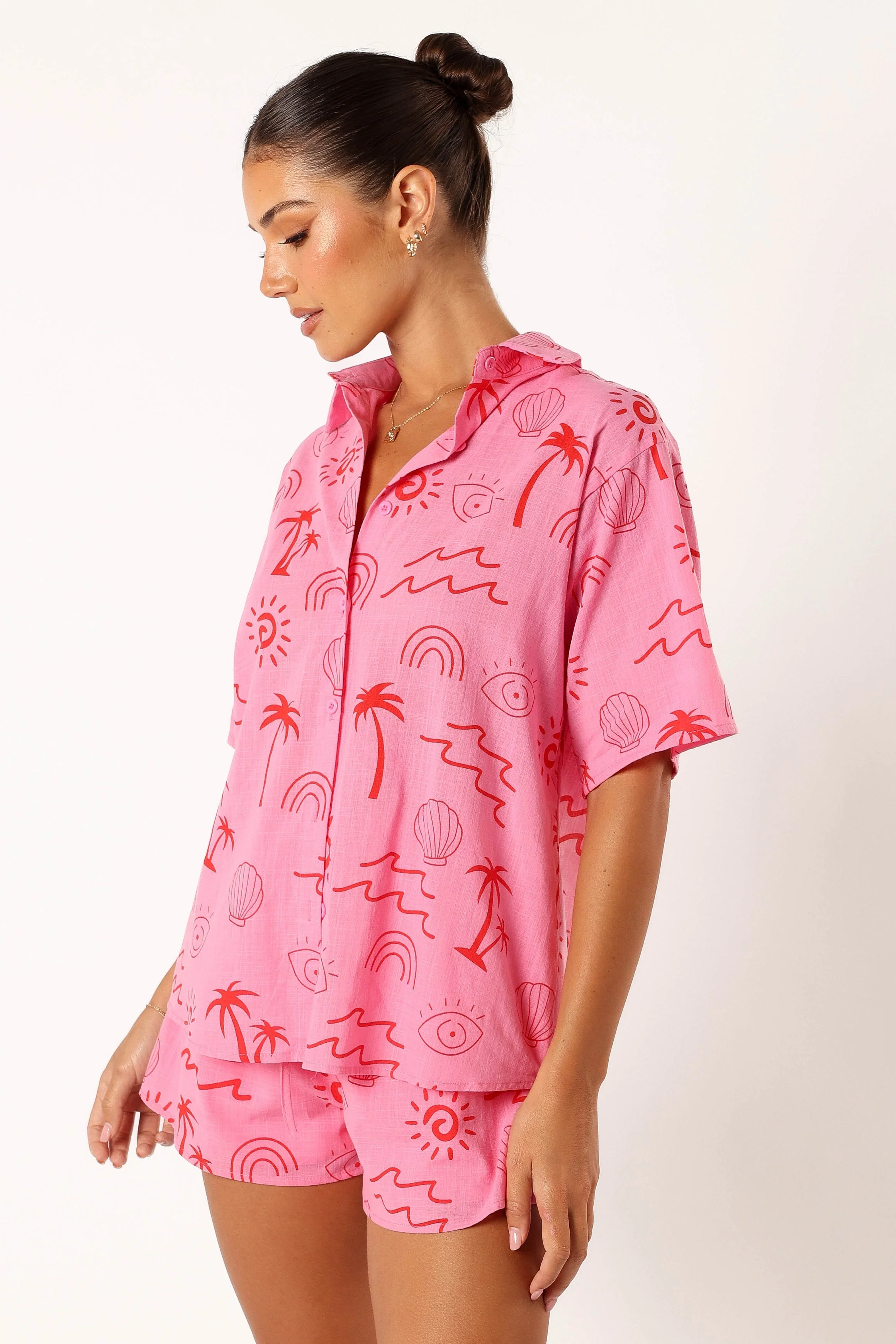 Tally Short Set - Pink Red - Image 5