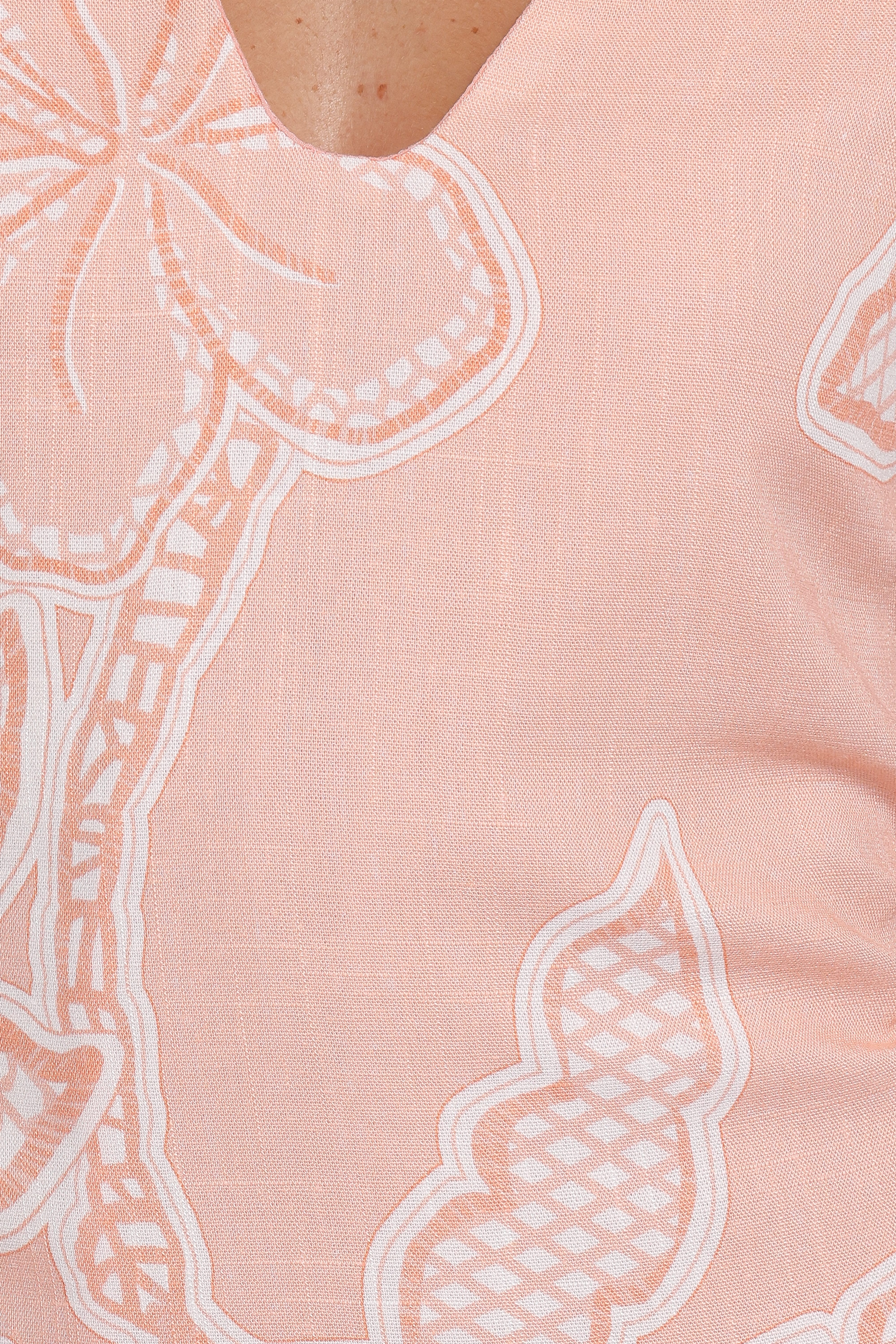 Tamika Mini Dress - Peach Floral - Image 7