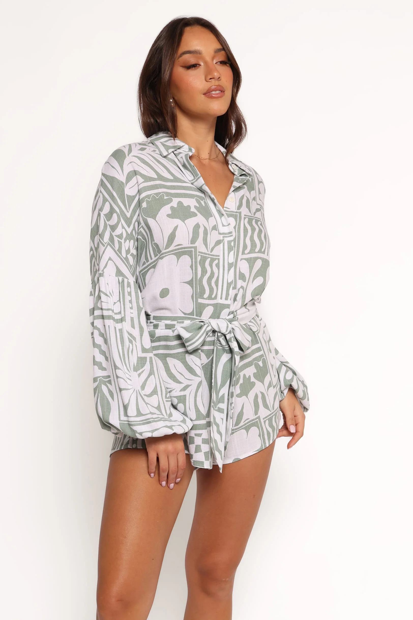 Tansy Playsuit - Sage Print - Image 7