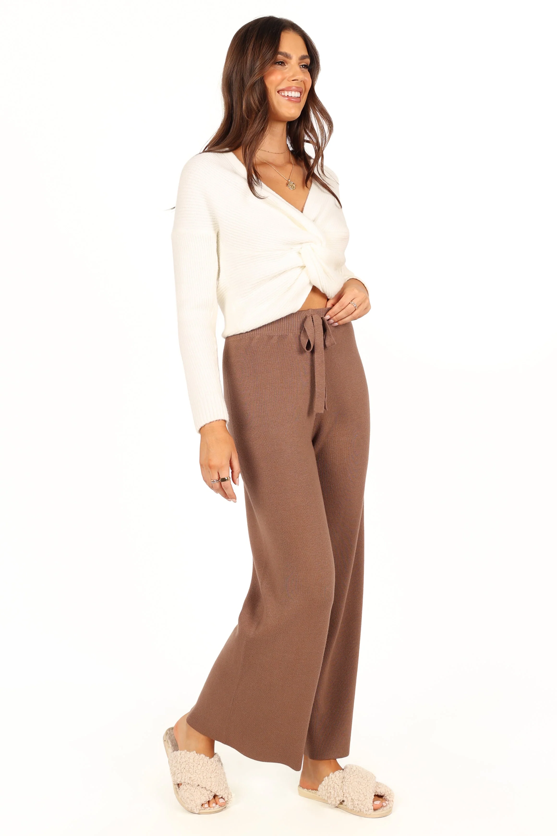 Tarly Knit Pant - Brown - Image 8