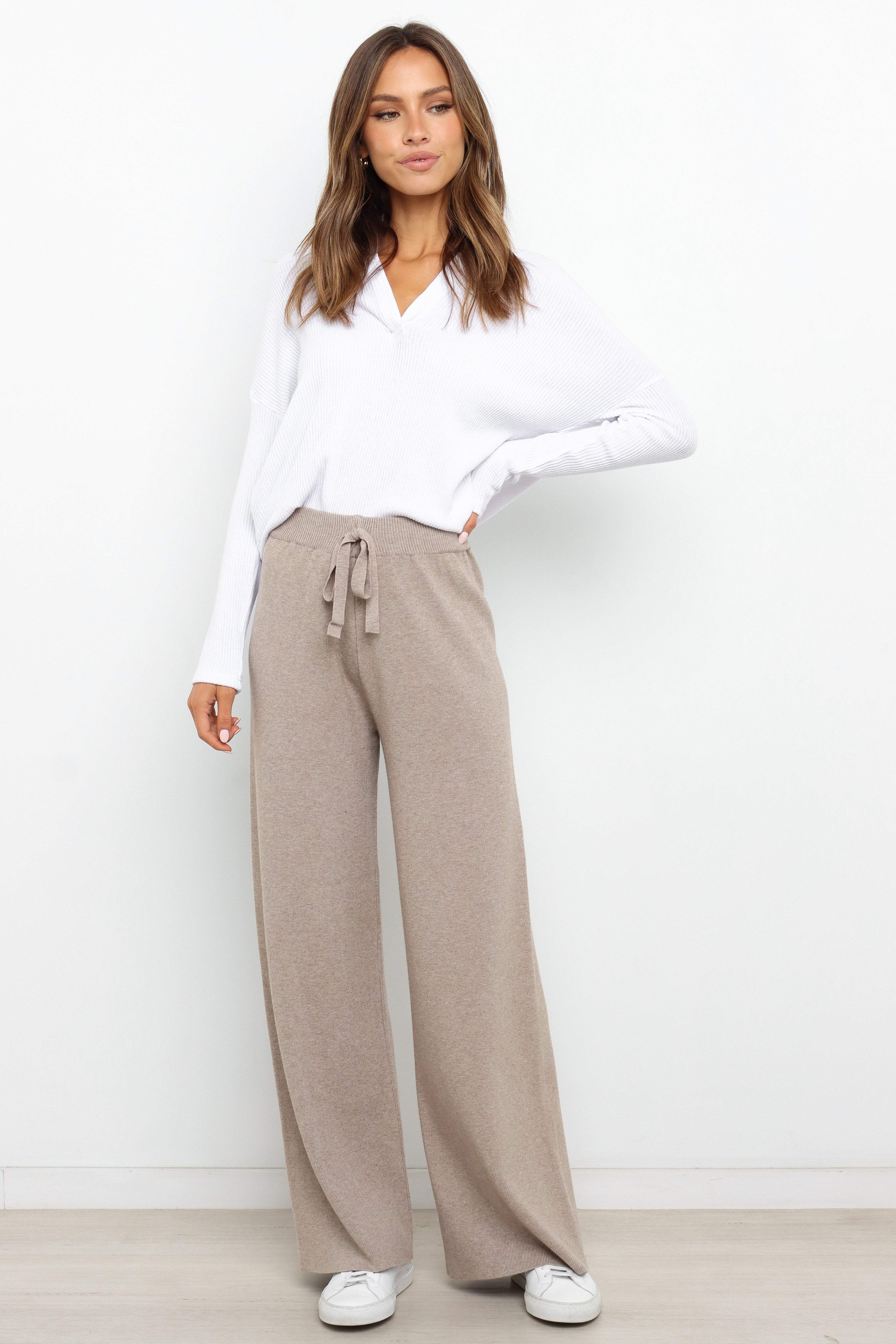 Tarly Knit Pant - Mocha - Image 2