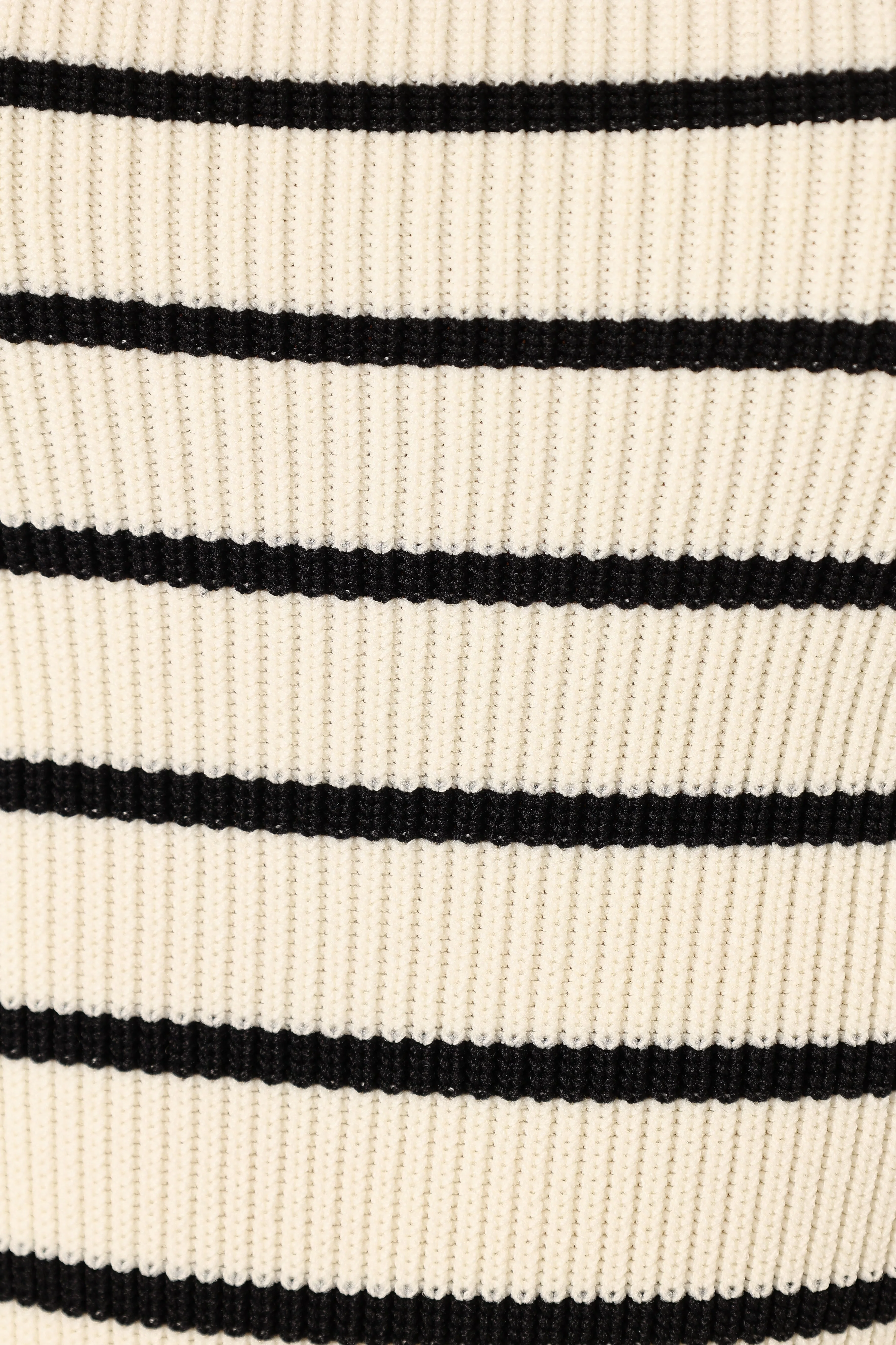 Tegan Knit Top - Black Beige - Image 6