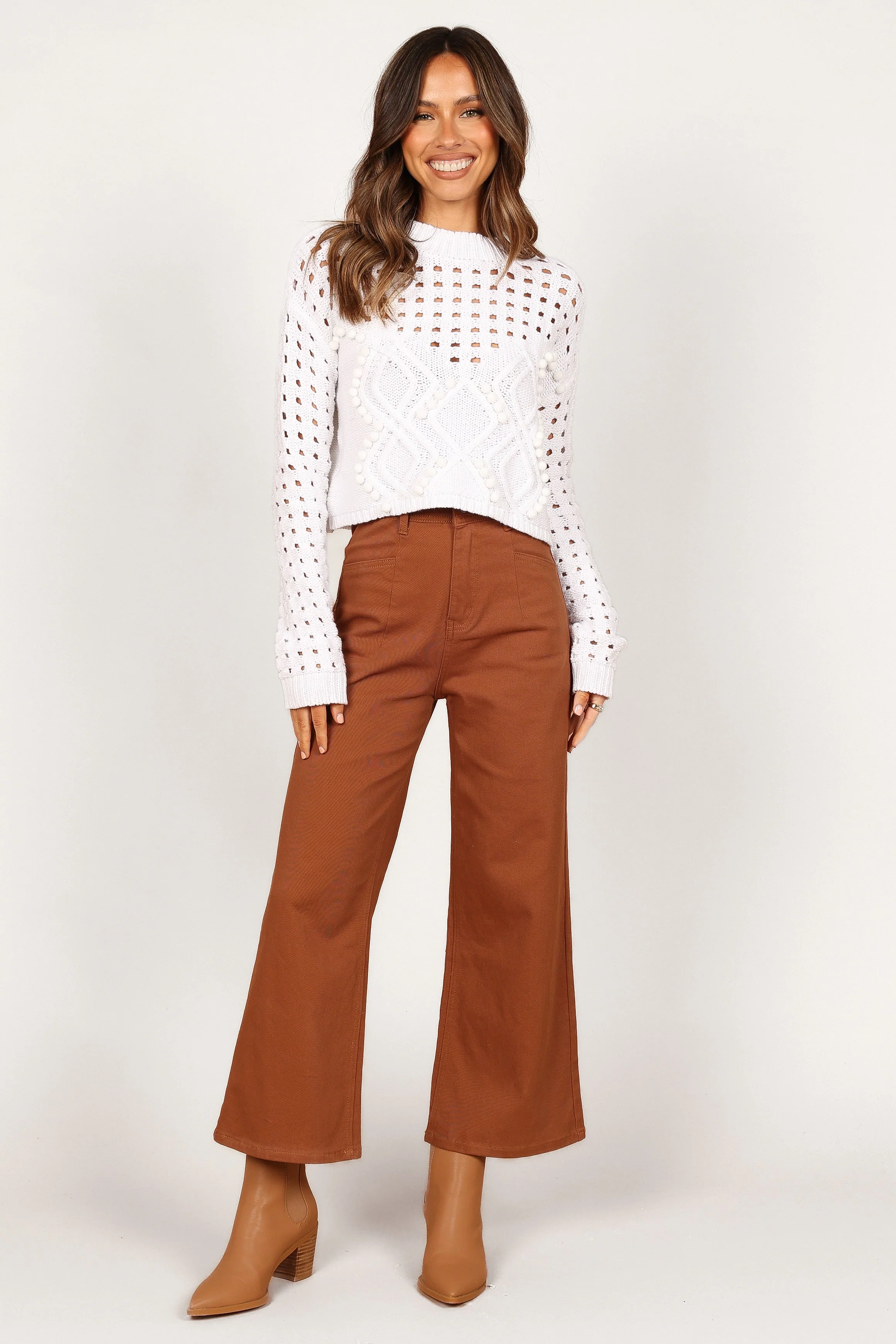 Temaire Knit Sweater - White - Image 5