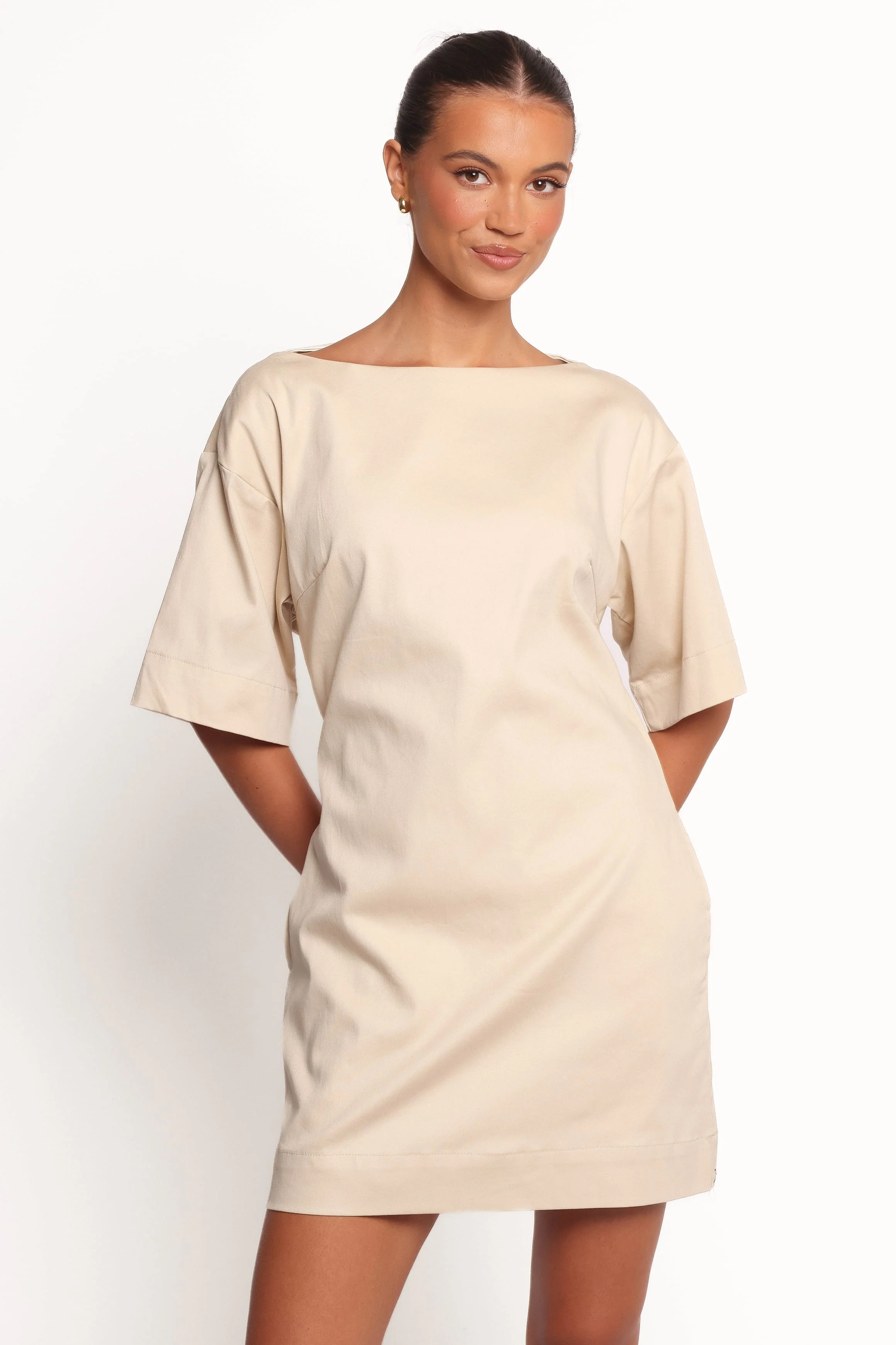 Thorne Mini Dress - Beige - Image 2