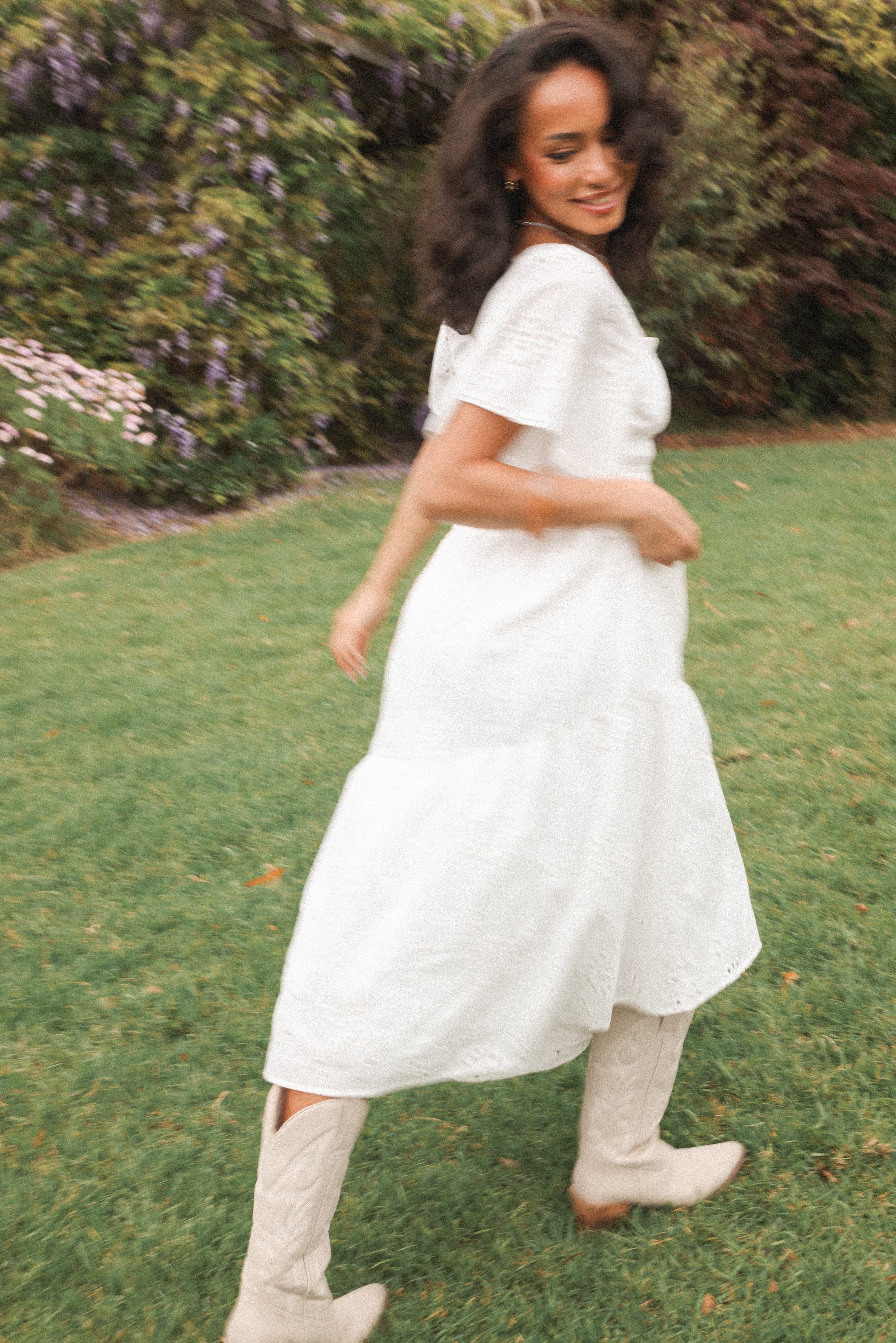 Tierney Midi Dress - White - Image 8