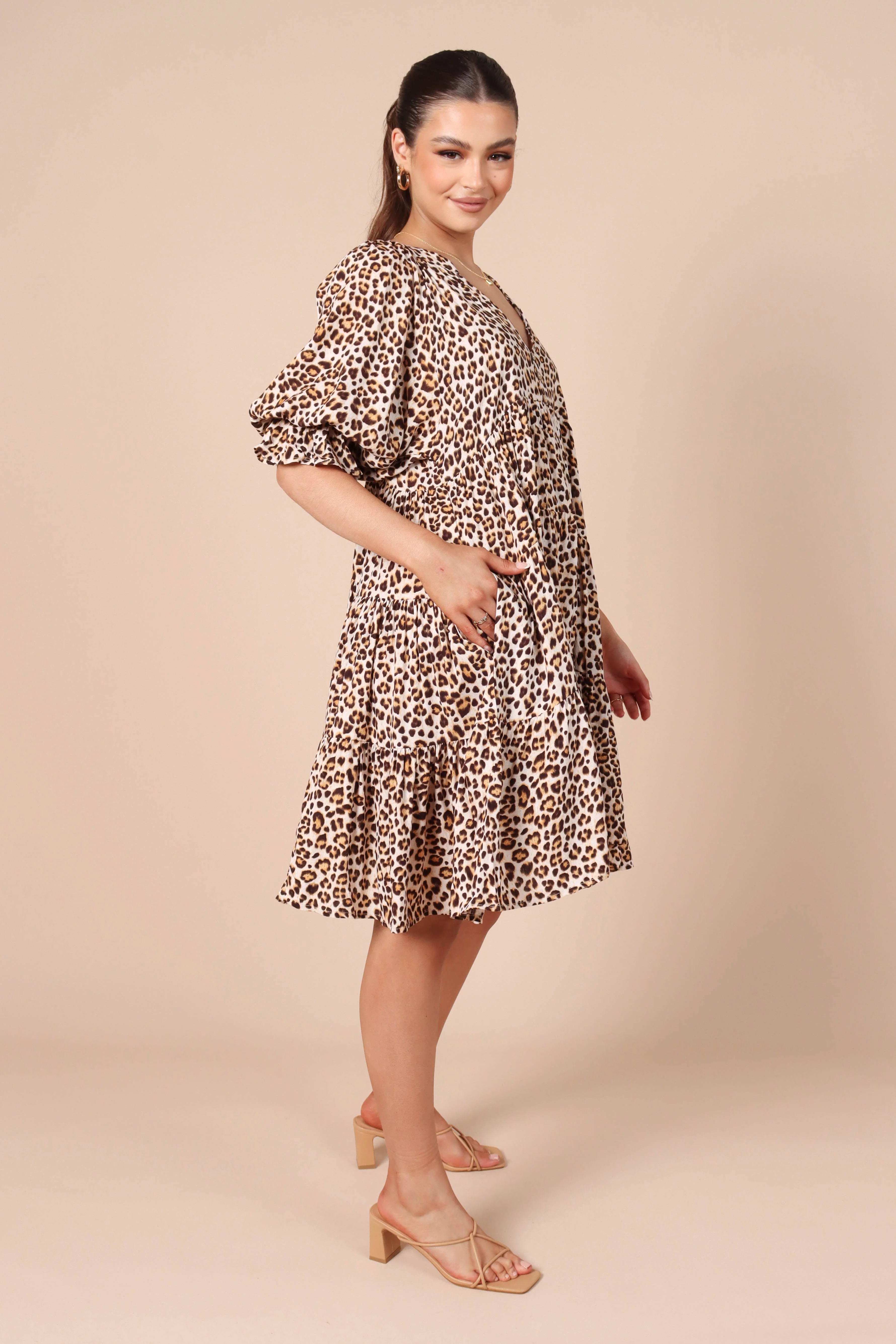 Trishna Mini Dress - Animal Print - Image 4