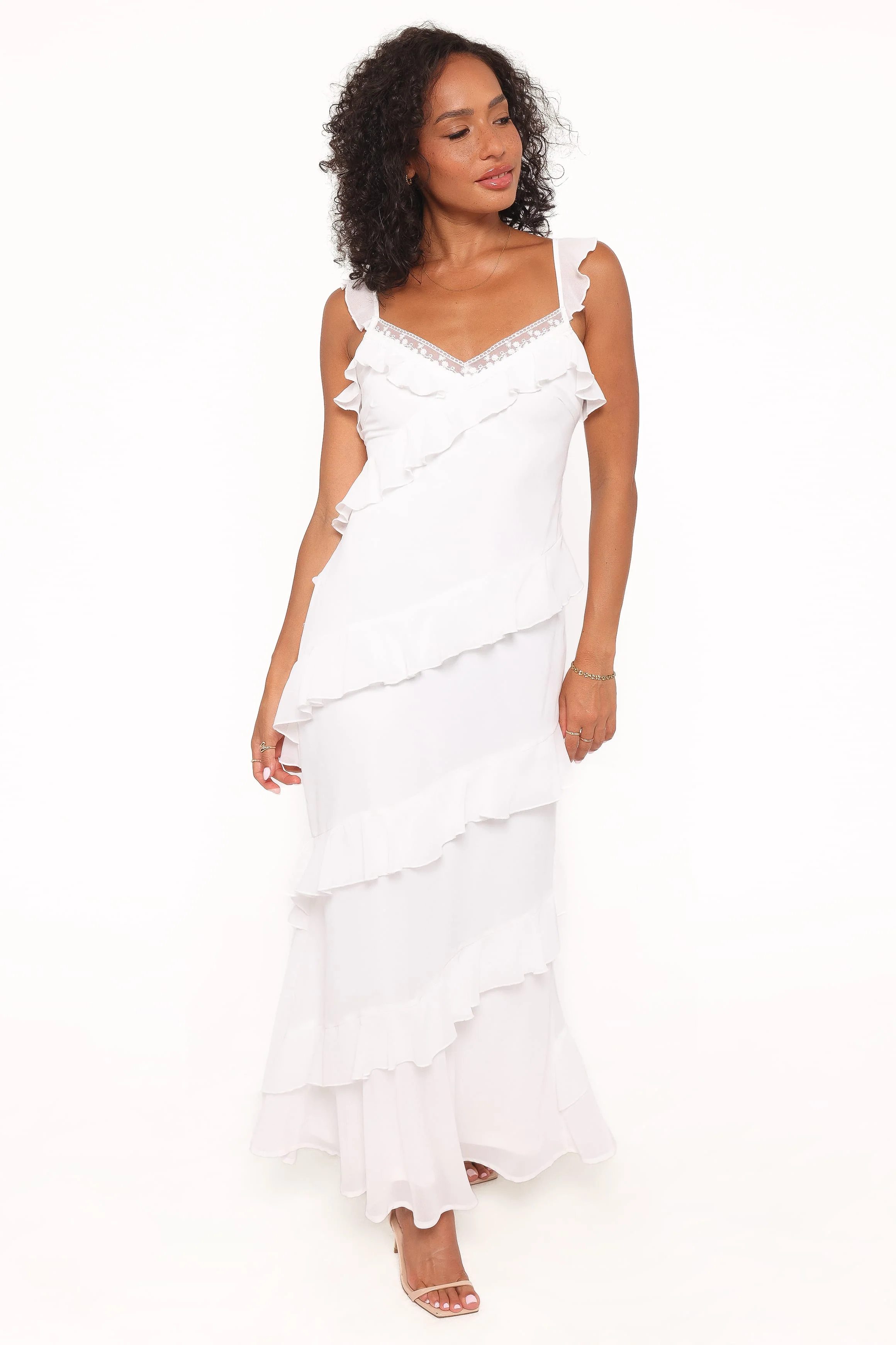 Virginia Maxi Dress - White - Image 2