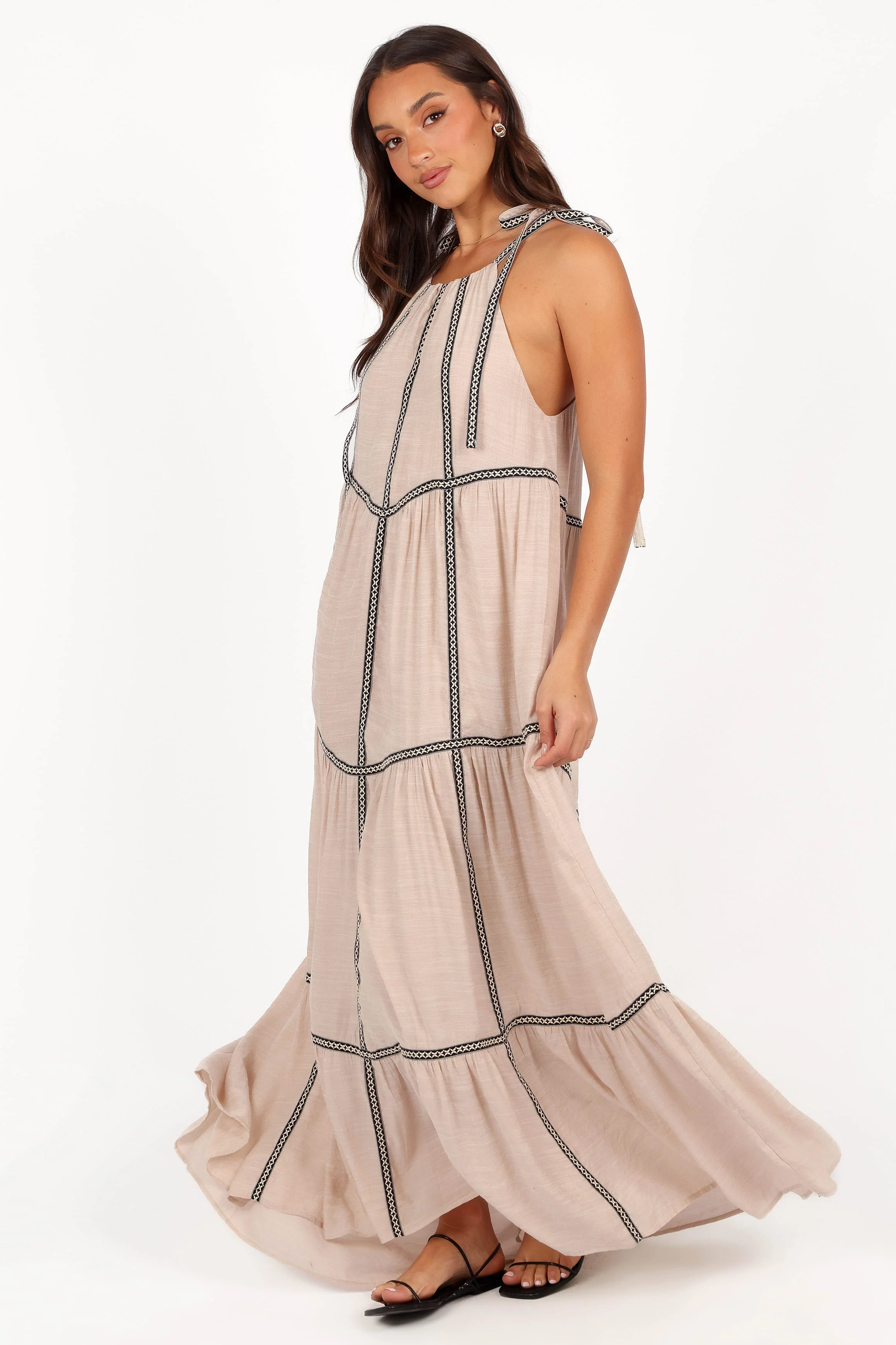 Volina Maxi Dress - Light Taupe - Image 4