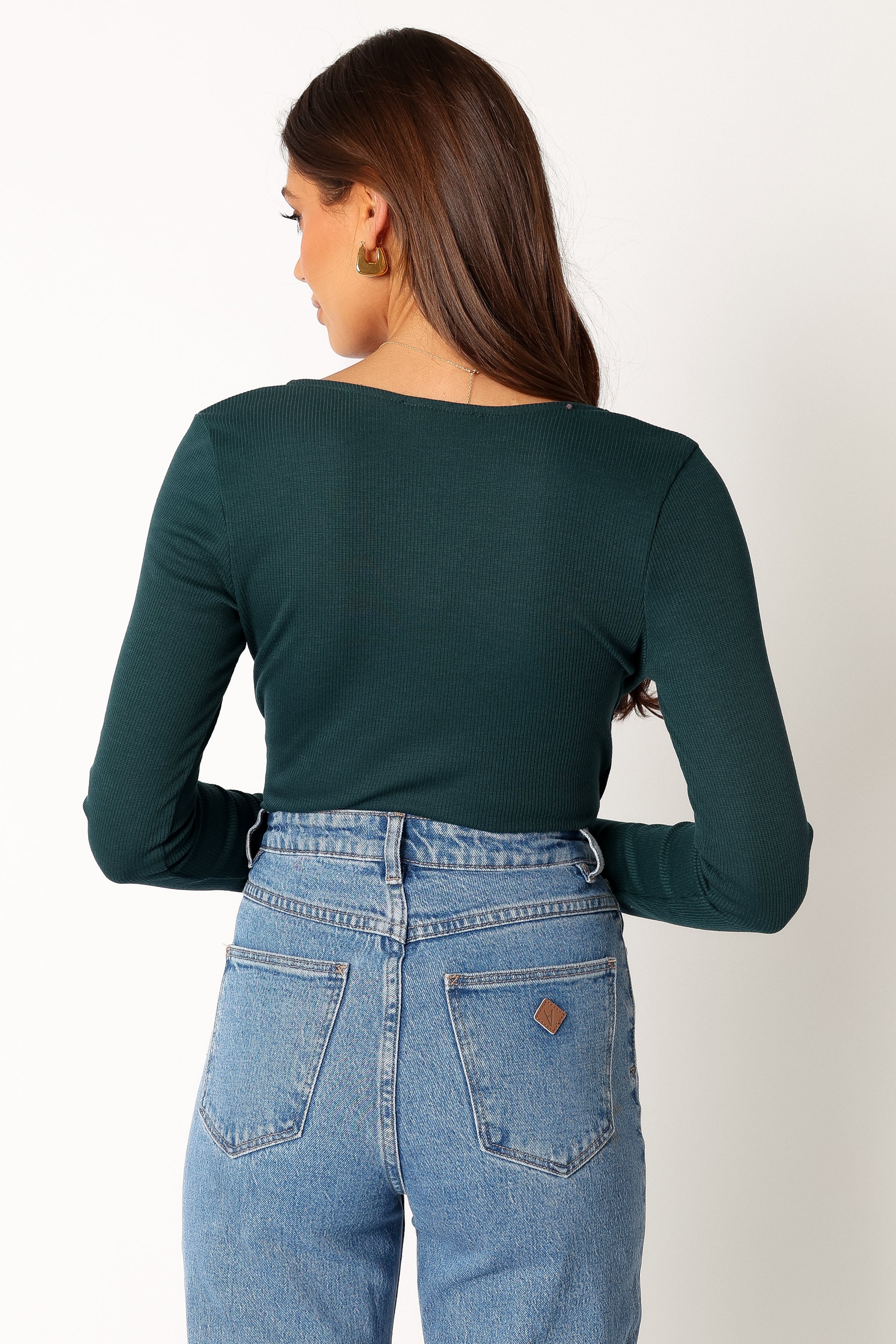 Wells Long Sleeve Bodysuit - Hunter Green - Image 3