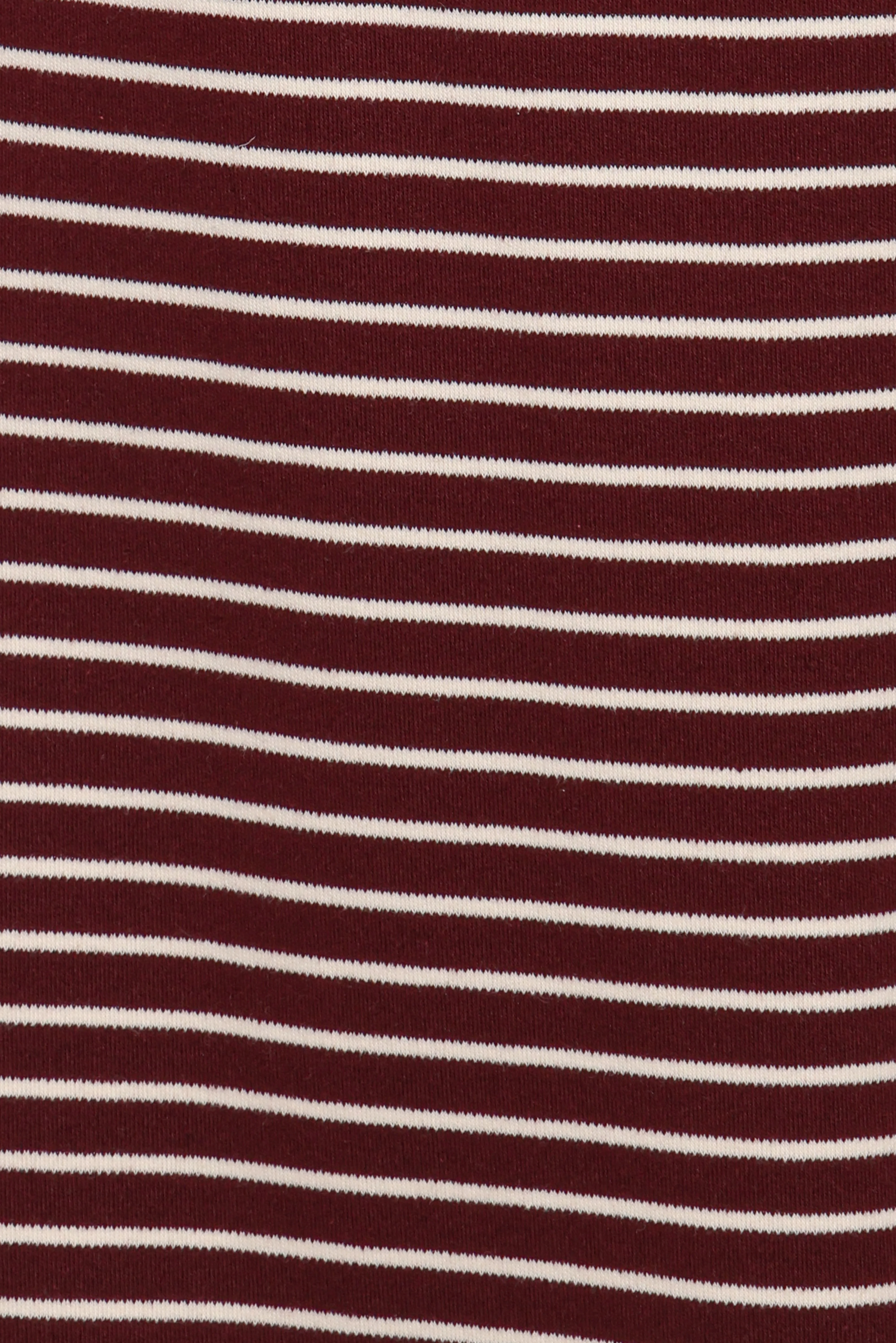 Wilda Oversized Tee - Burgundy Cream Stripe - Image 6