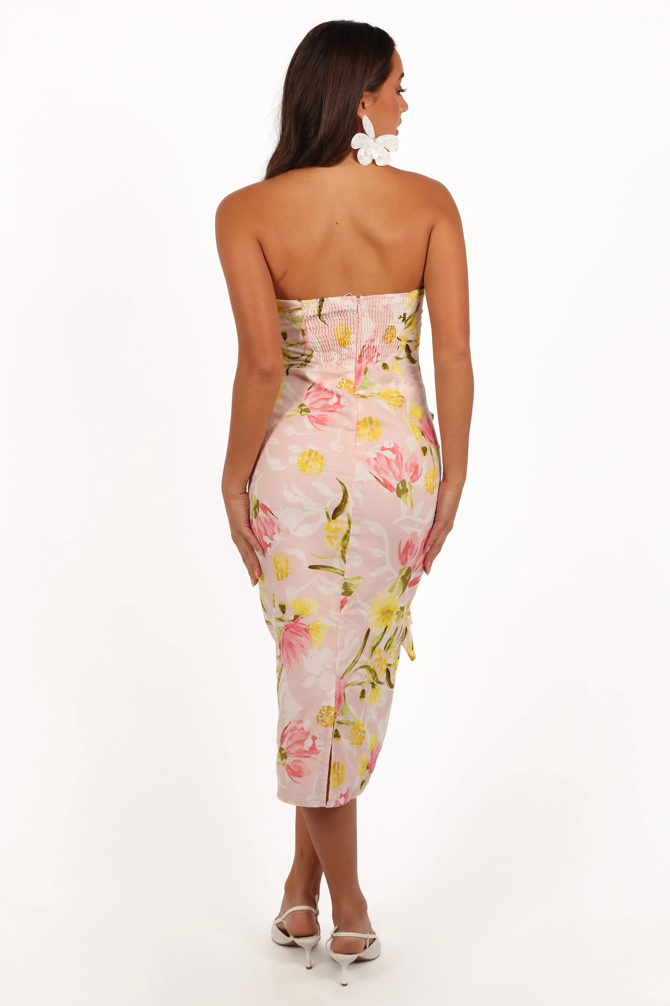 Willa Strapless Midi Dress - Acacia Blossom - Image 8