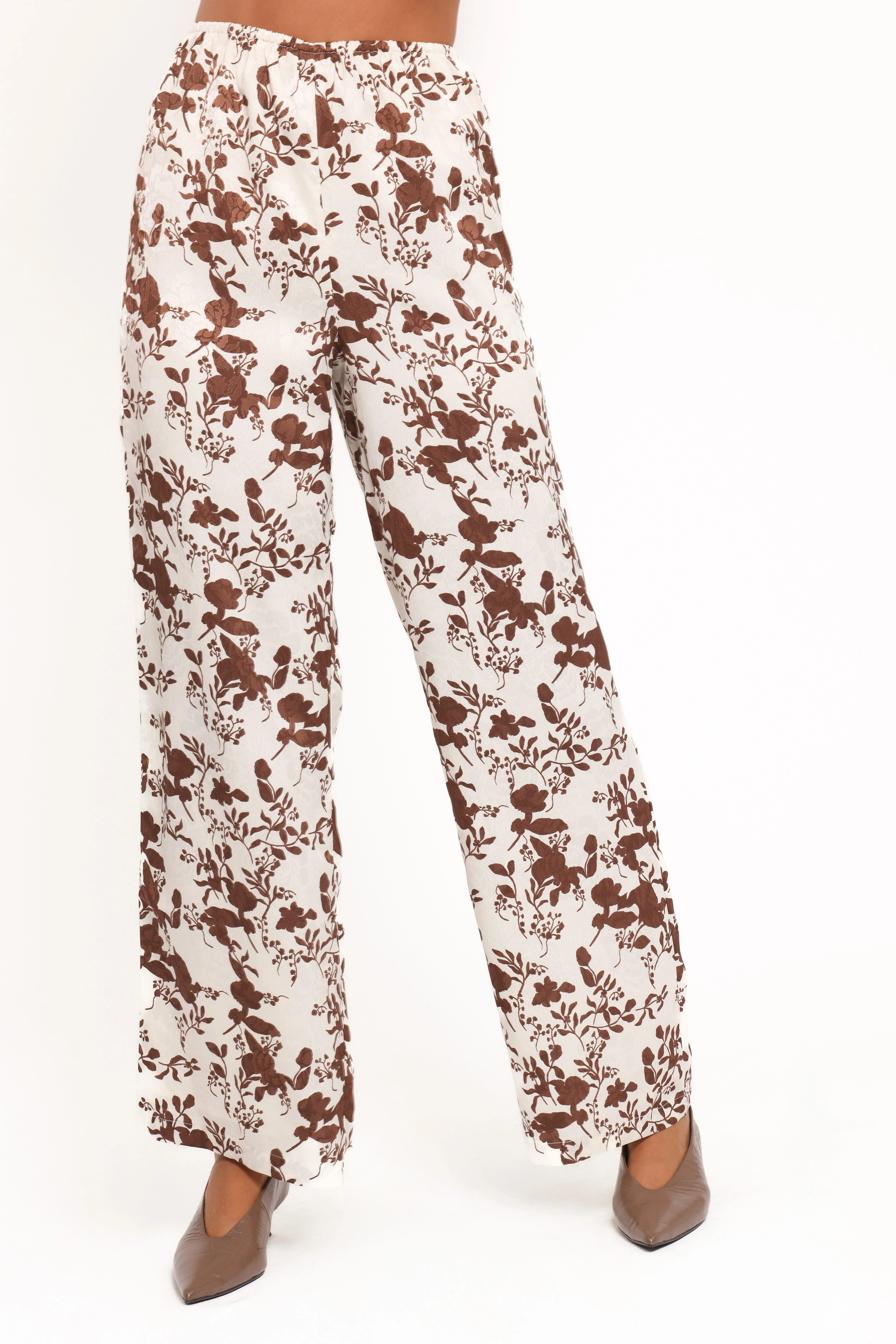 Winslet Wide Leg Pant - Brown Floral - Image 2