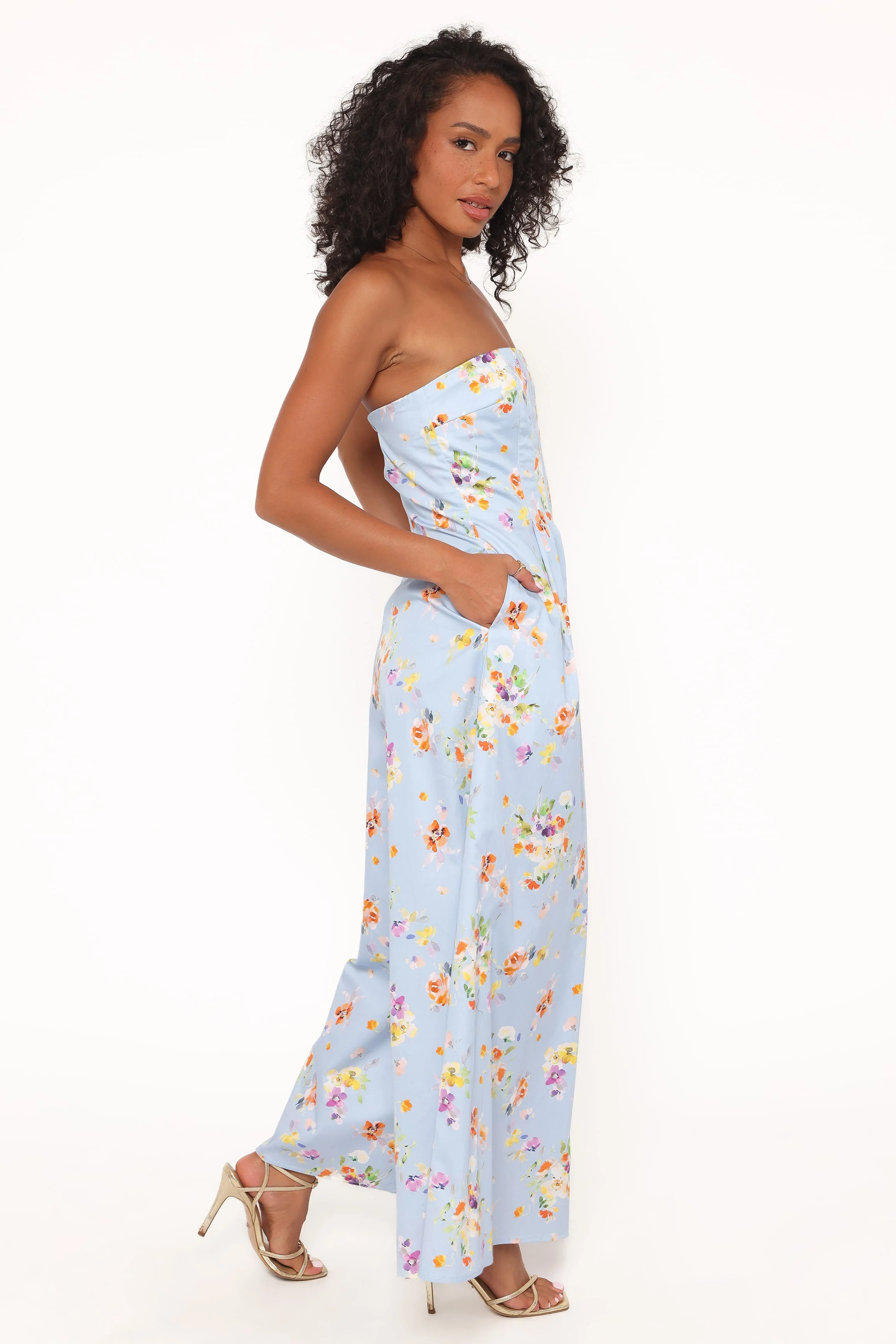 Wren Jumpsuit - Cornflower Blue Floral - Image 3