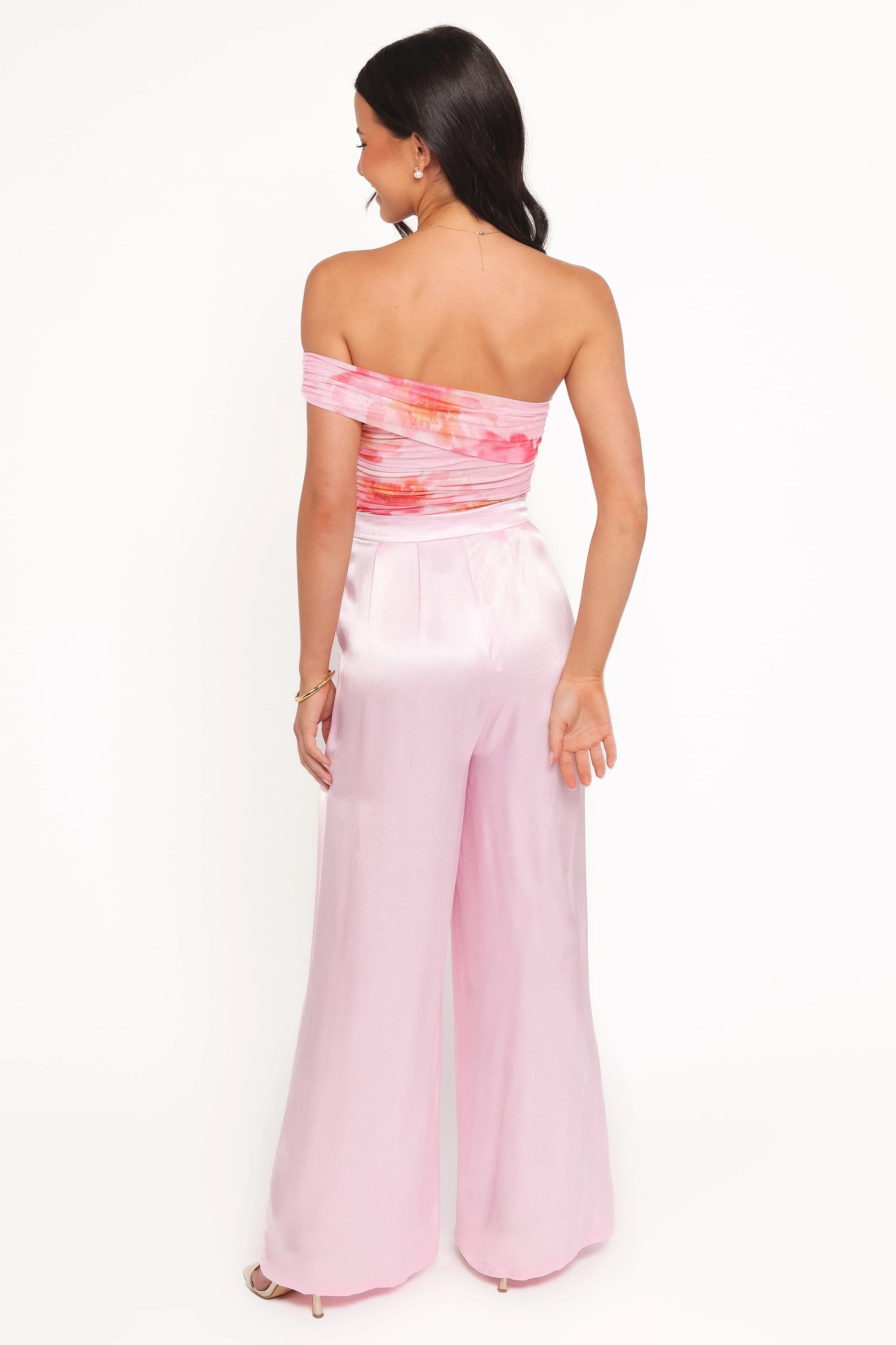 Joyce Wide Leg Pant - Pink - Image 5