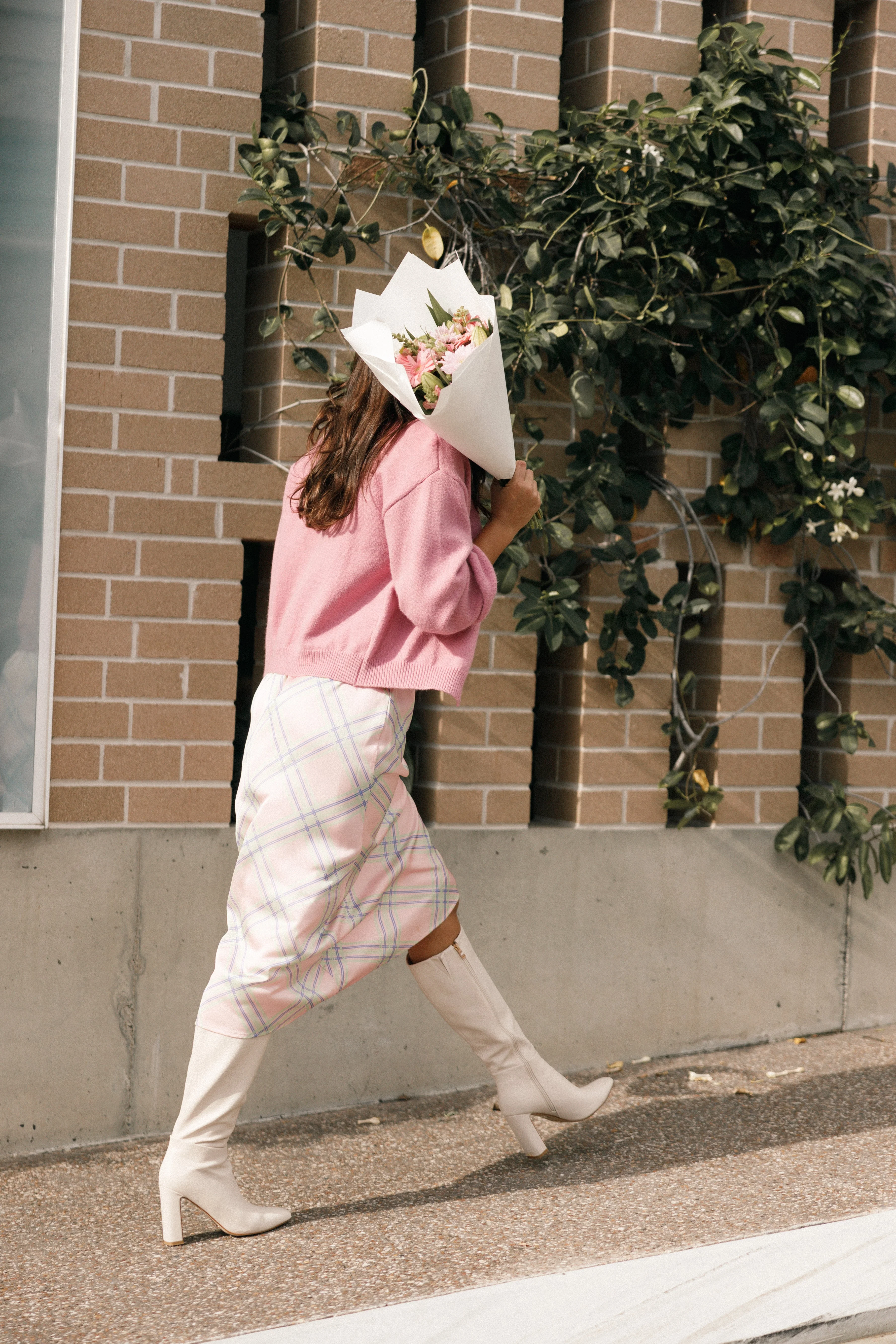 Xadie Bell Sleeve Cardigan - Pink - Image 7