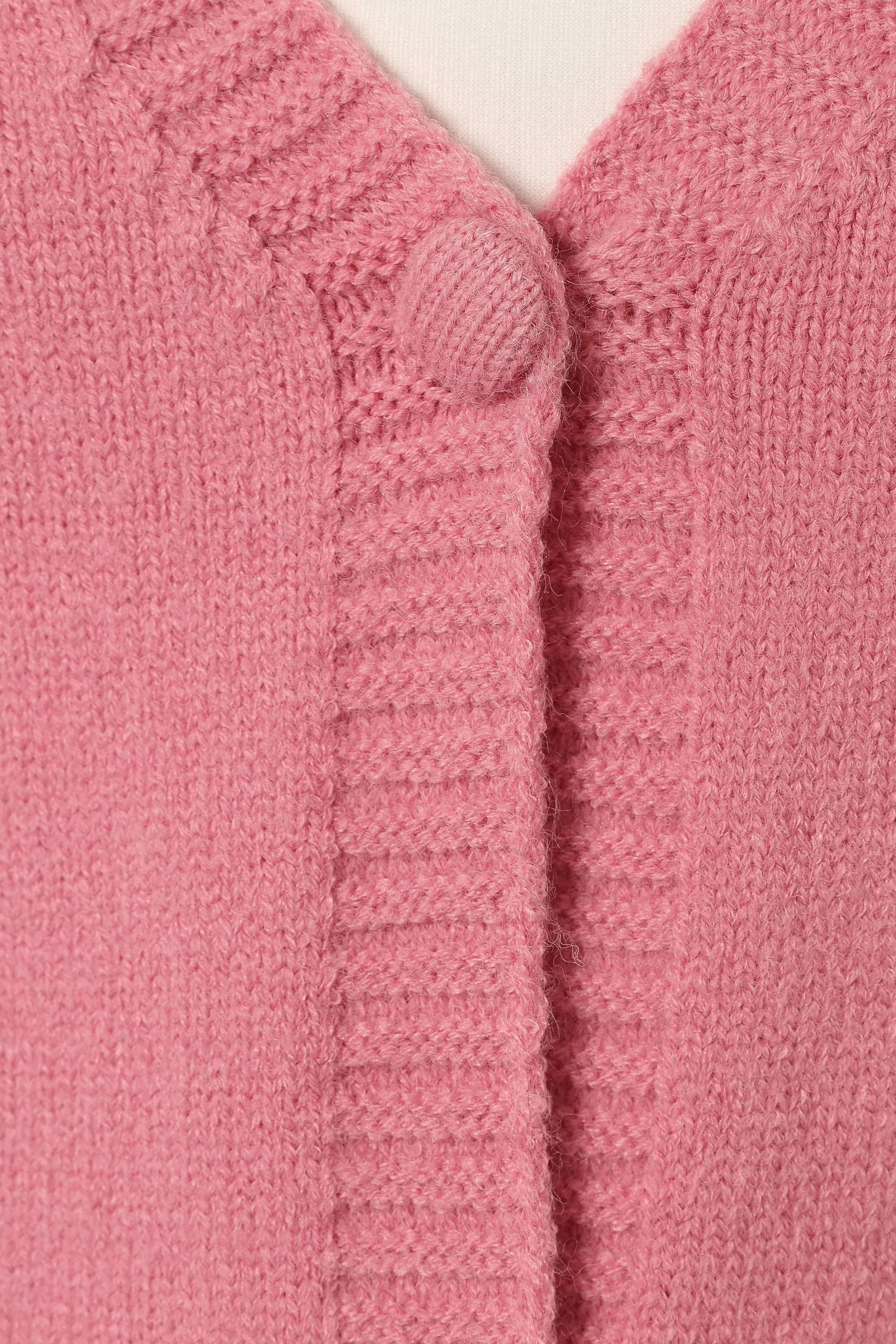 Xadie Bell Sleeve Cardigan - Pink - Image 9