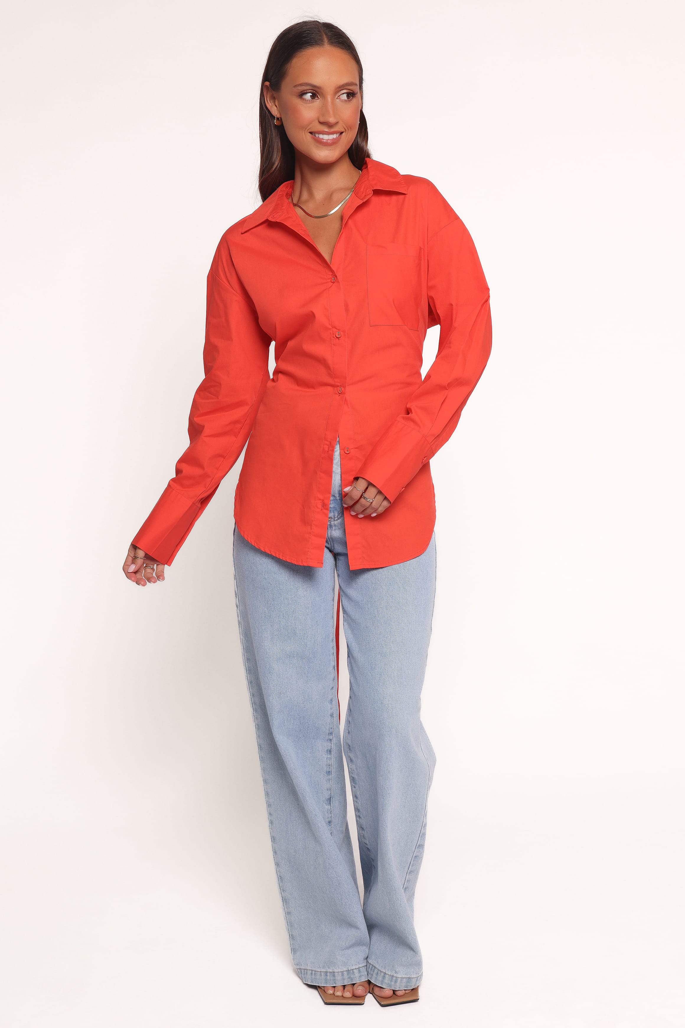 Yacra Tie Shirt - Red - Image 5
